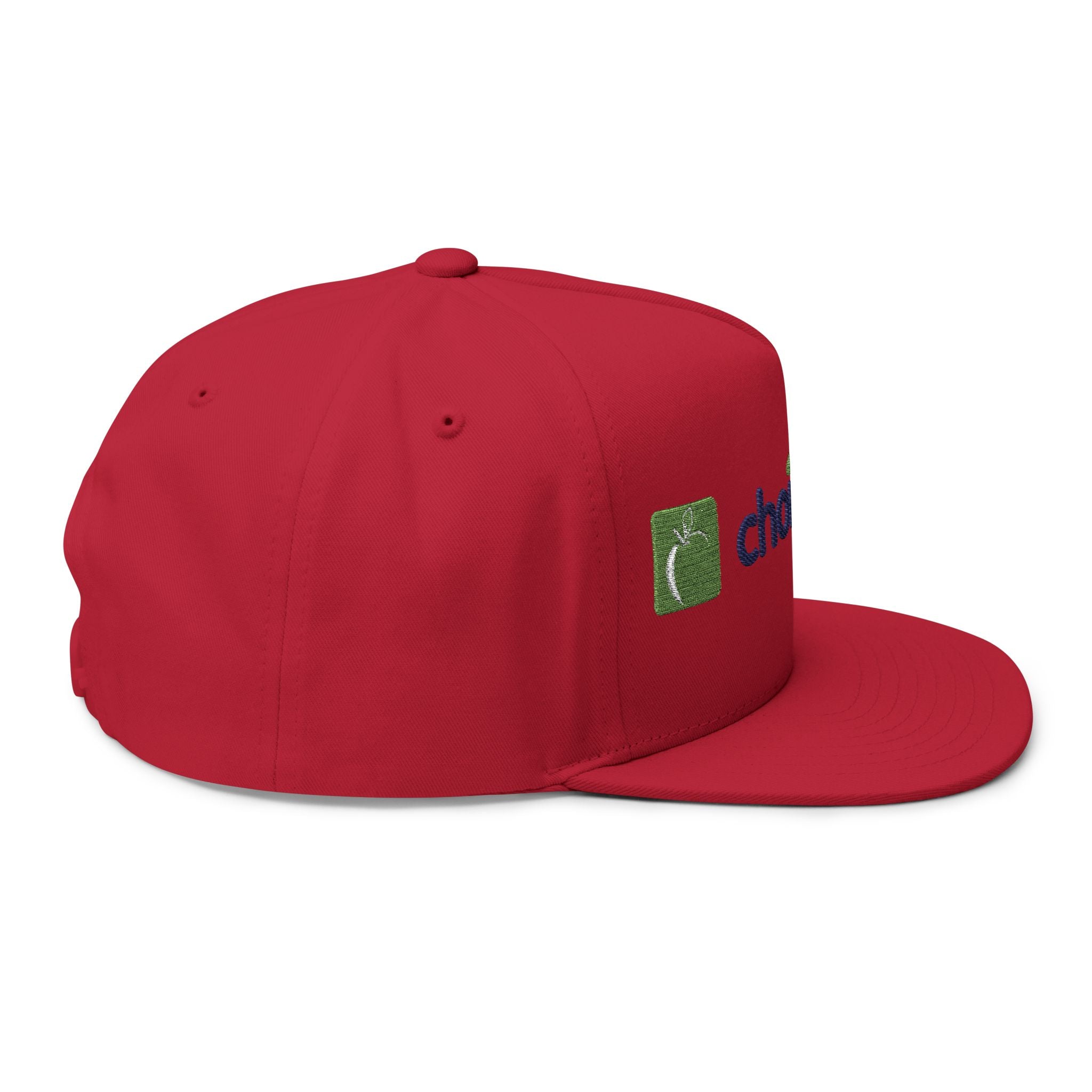Embroidered Flat Bill Cap — ChoiceLunch Logo Snapback