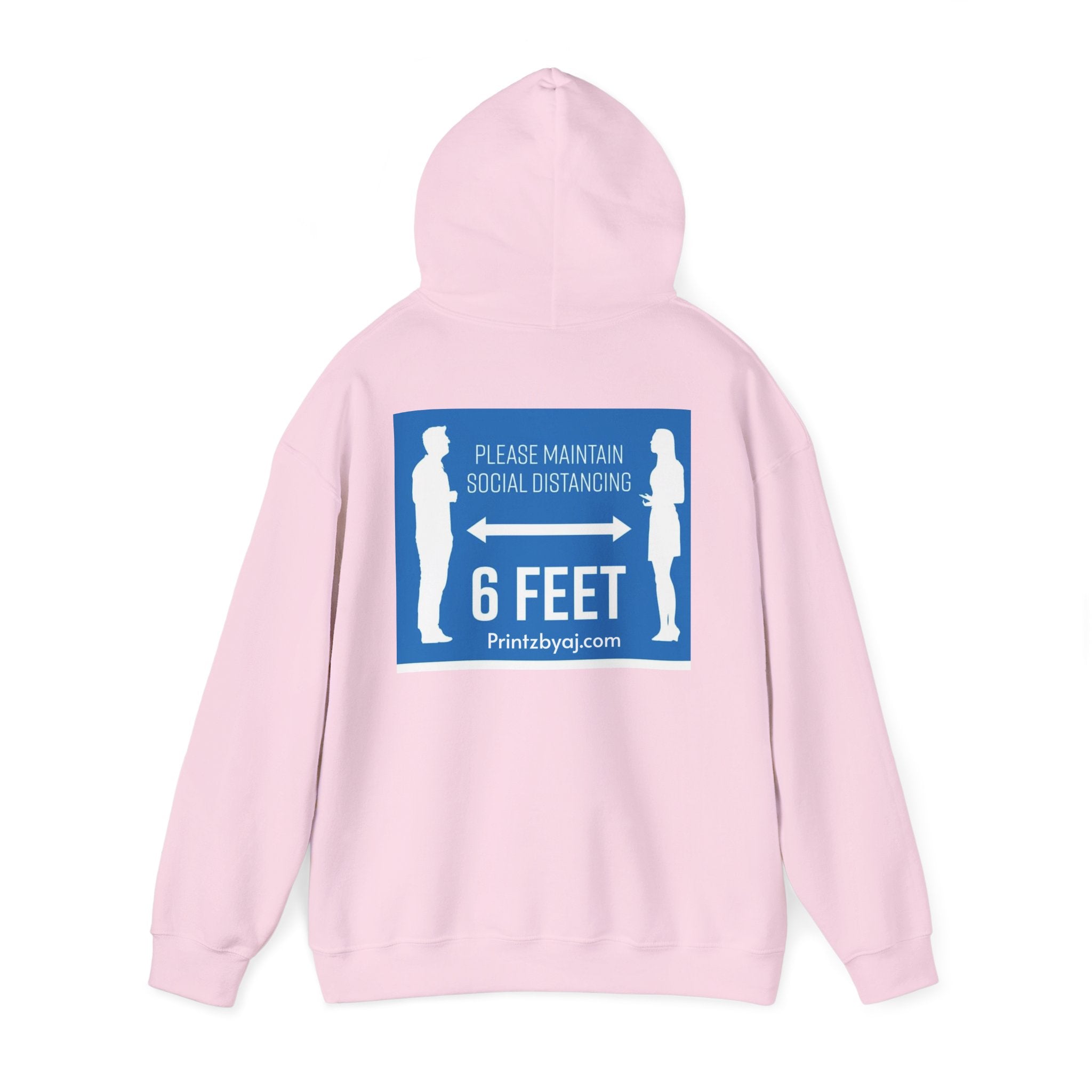 Anti Social Social Club Hoodie — "Please Maintain Social Distancing 6 Feet" Graphic Hooded Sweatshirt