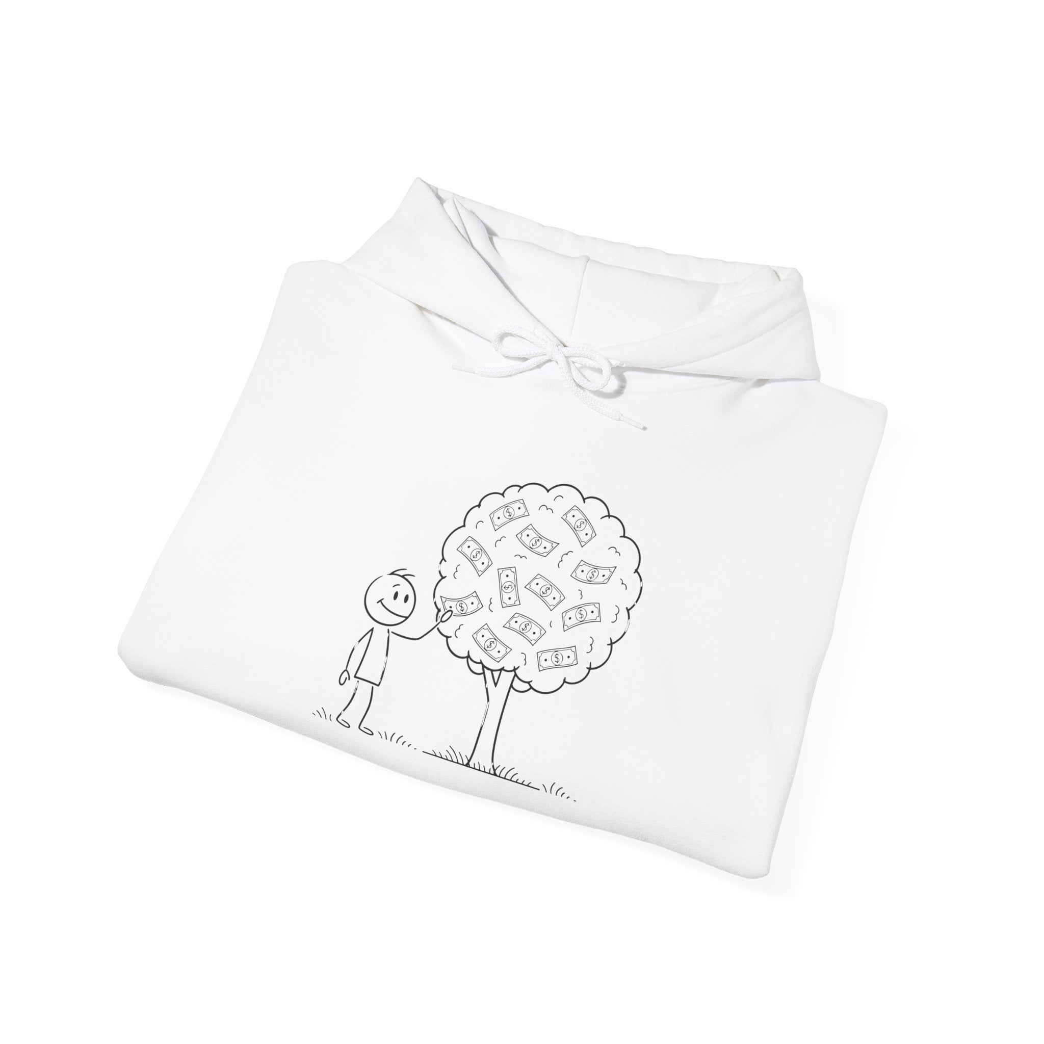 Hoodie — "Shade & Rest" QR Tree Sketch Hoodie
