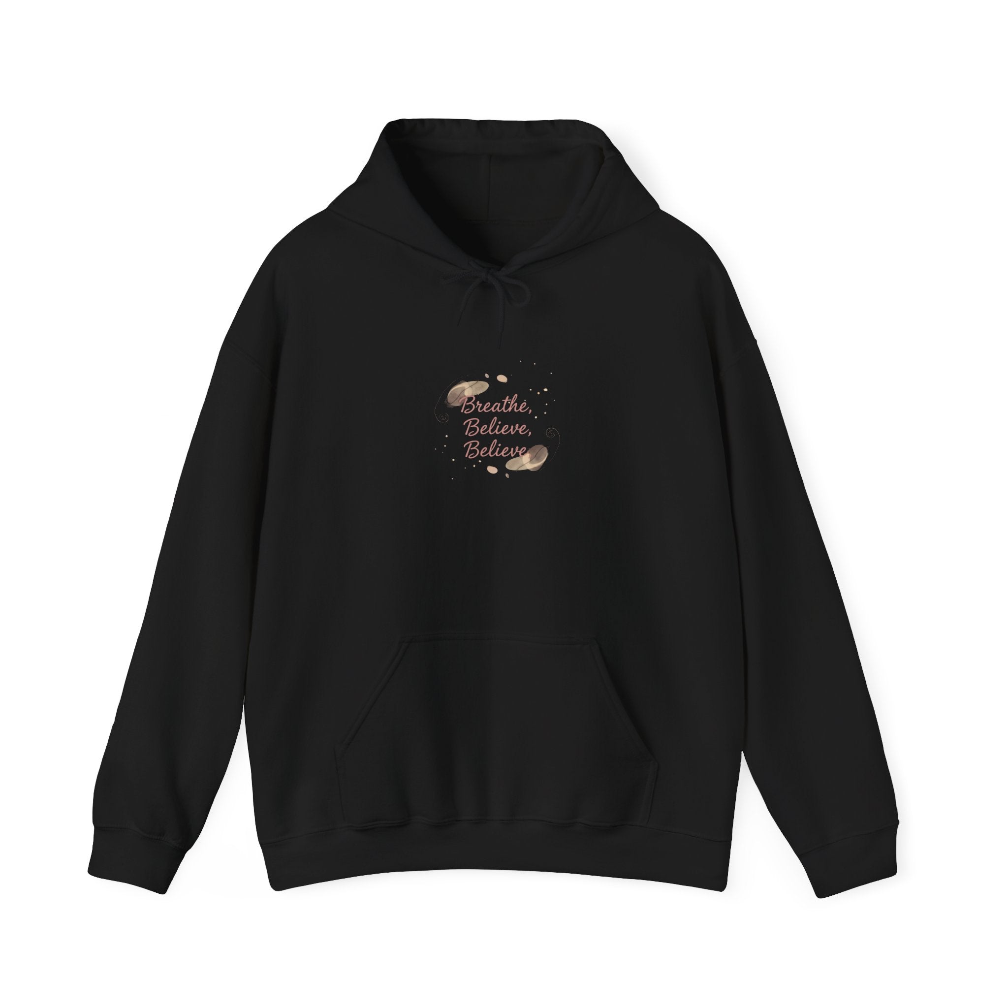micro optimism hoodie | micro affirmation, encouragement quote art