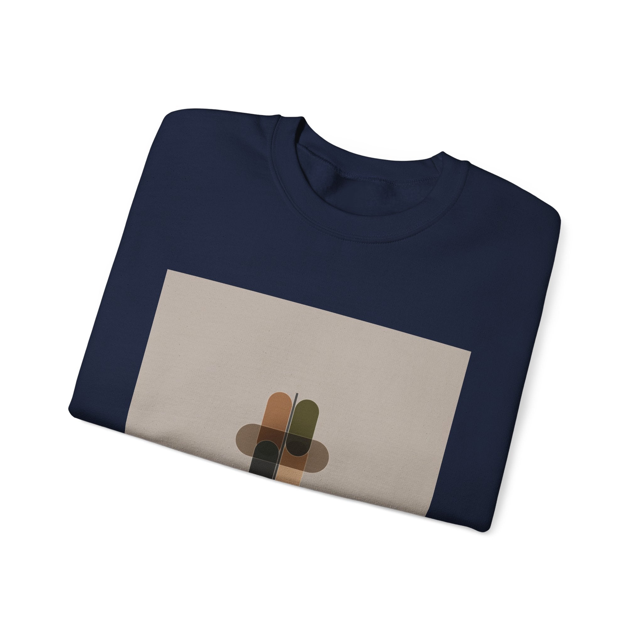Minimal Geometric Motif Sweatshirt | Quiet Luxury, Neutral Minimalist