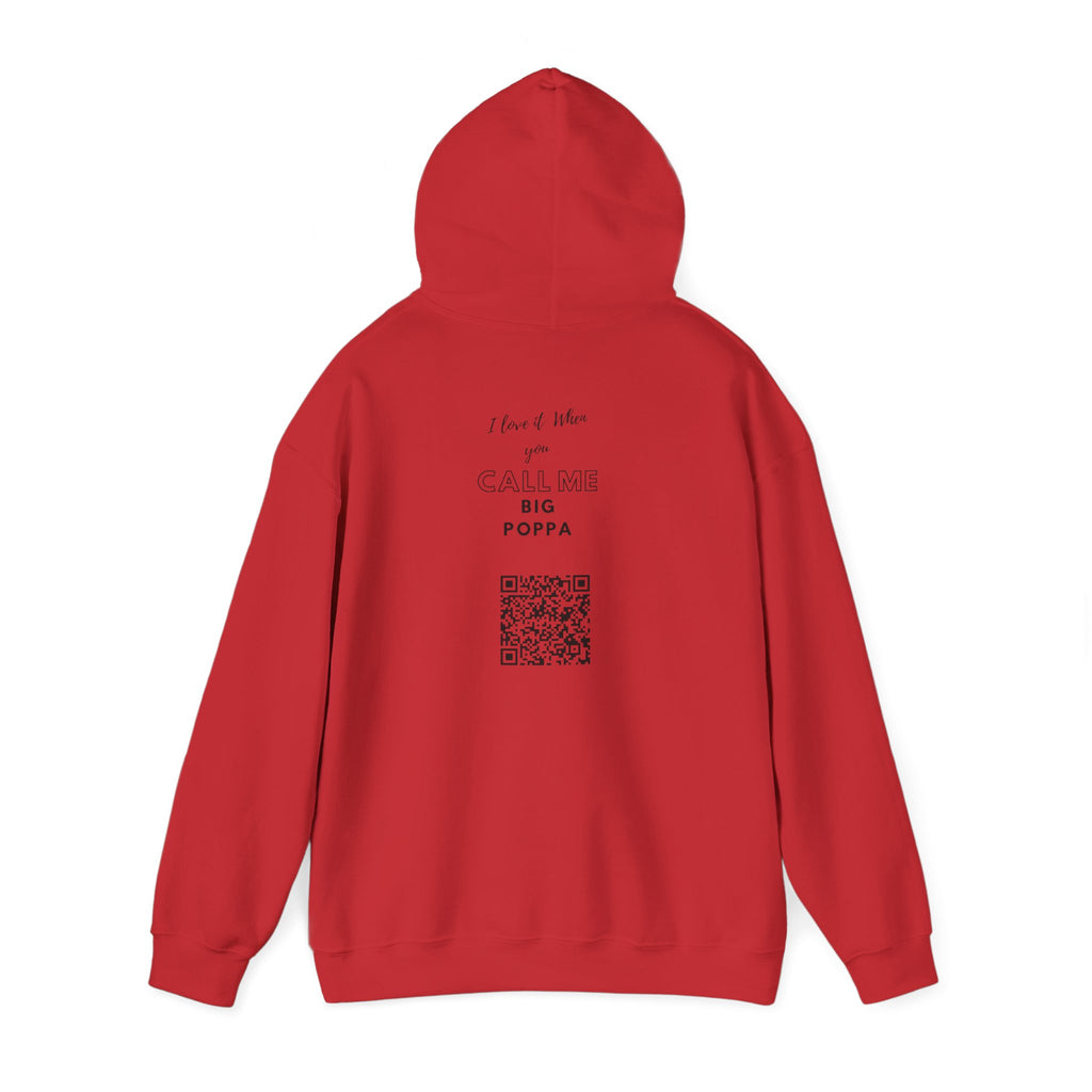 Hoodie — "Big Poppa" Pullover with QR Code Back