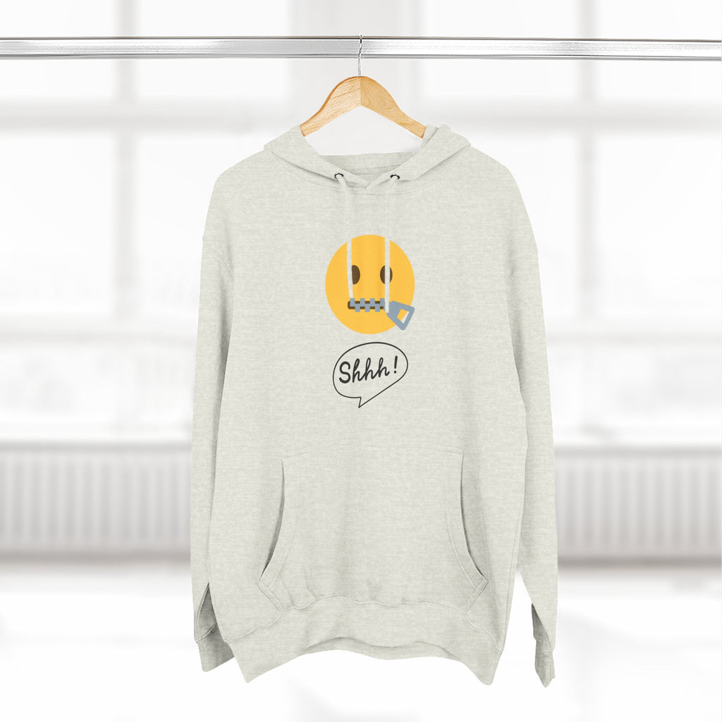 Hoodie — "Excuse Me?" QR Code Graphic Fleece Hoodie