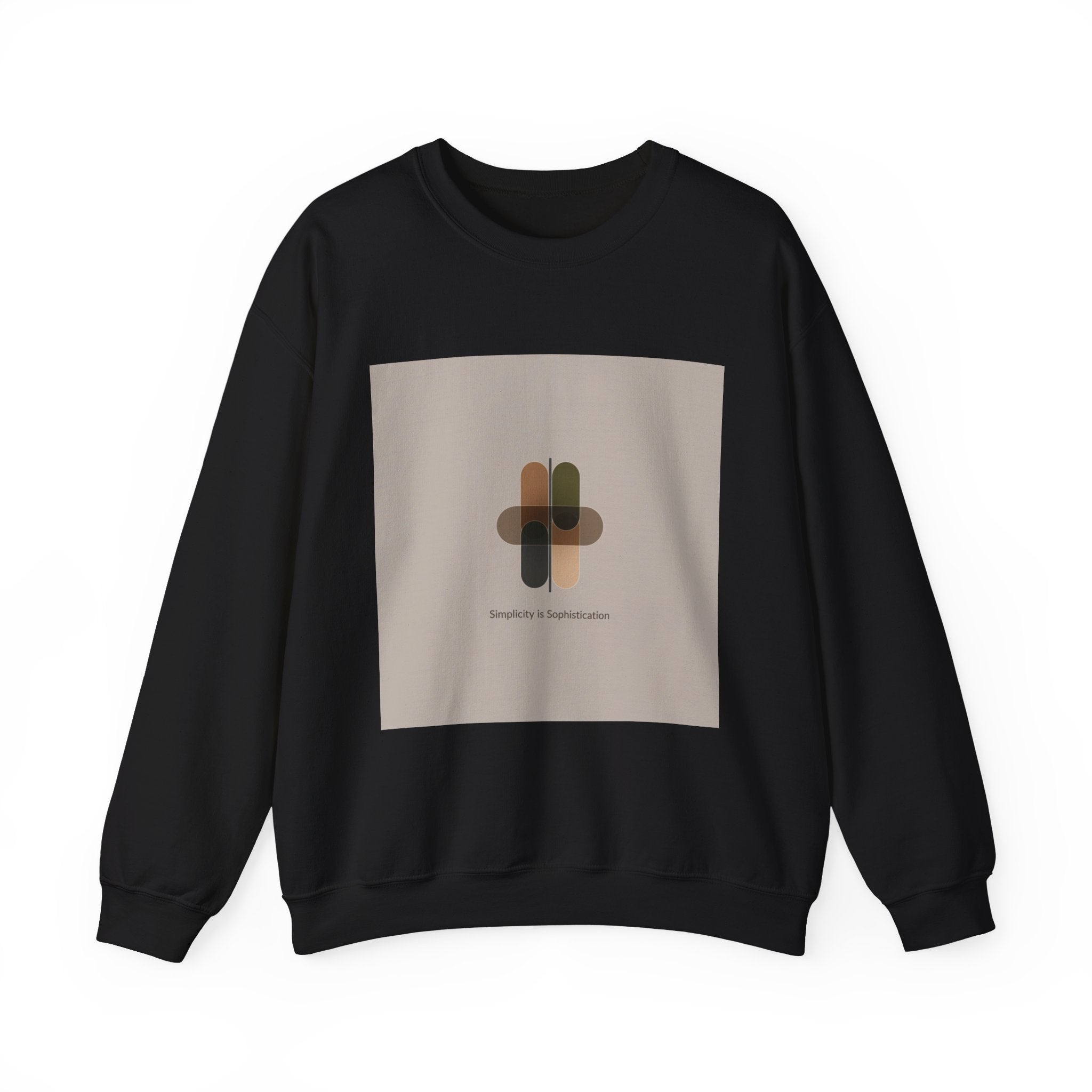 Minimal Geometric Motif Sweatshirt | Quiet Luxury, Neutral Minimalist