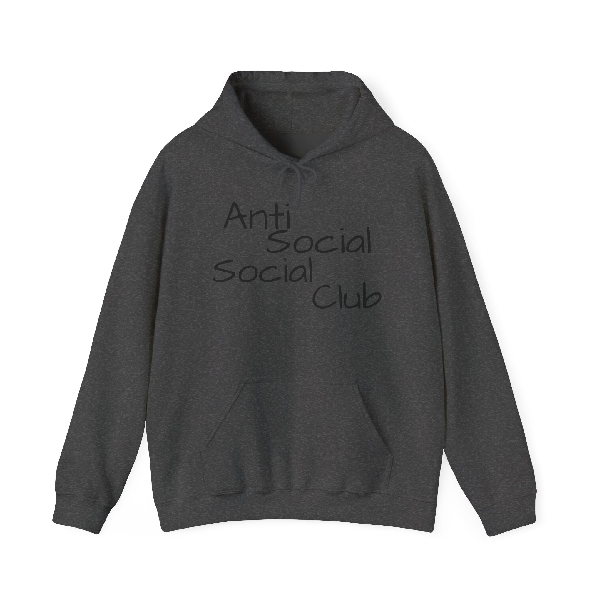 Anti Social Social Club Hoodie — "Please Maintain Social Distancing 6 Feet" Graphic Hooded Sweatshirt
