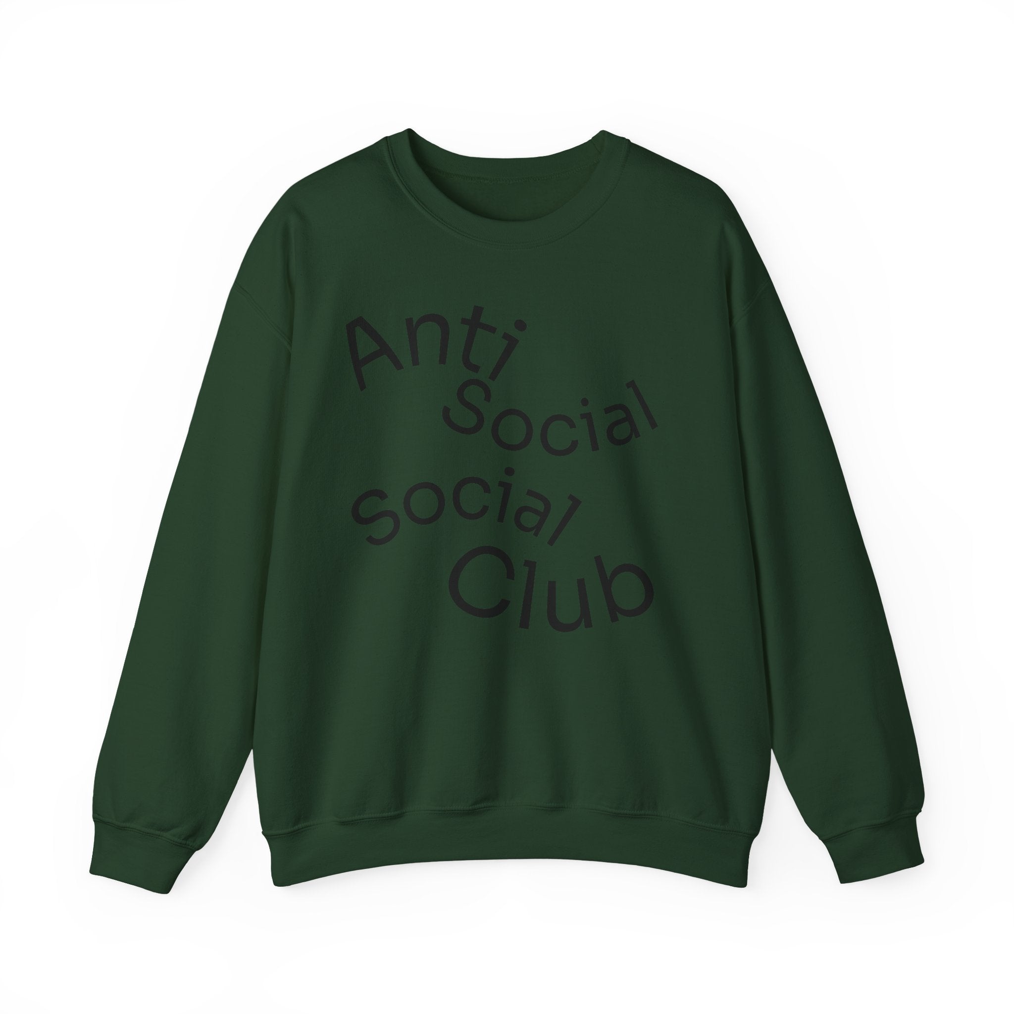 Crewneck Sweatshirt - "Anti Social Social Club" Front Logo & 6 Feet Social Distancing Back Graphic