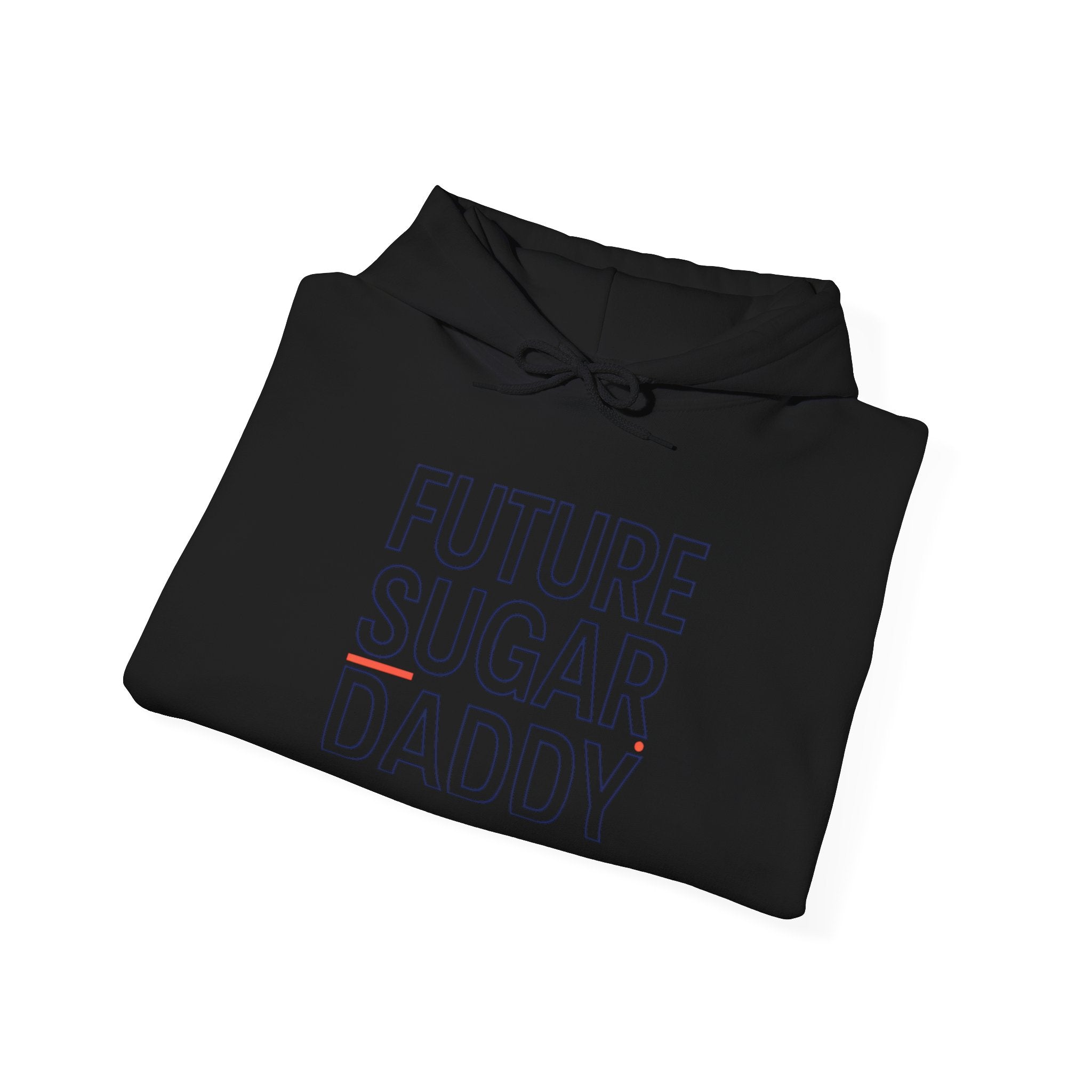 Outline Text "Hollow" Typography Hoodie | minimalist outline font, stencil-effect