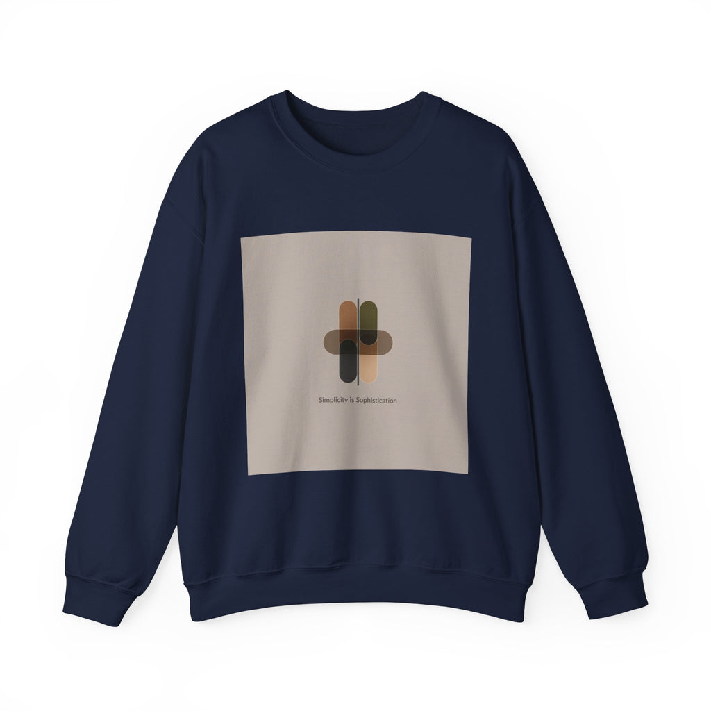 Minimal Geometric Motif Sweatshirt | Quiet Luxury, Neutral Minimalist