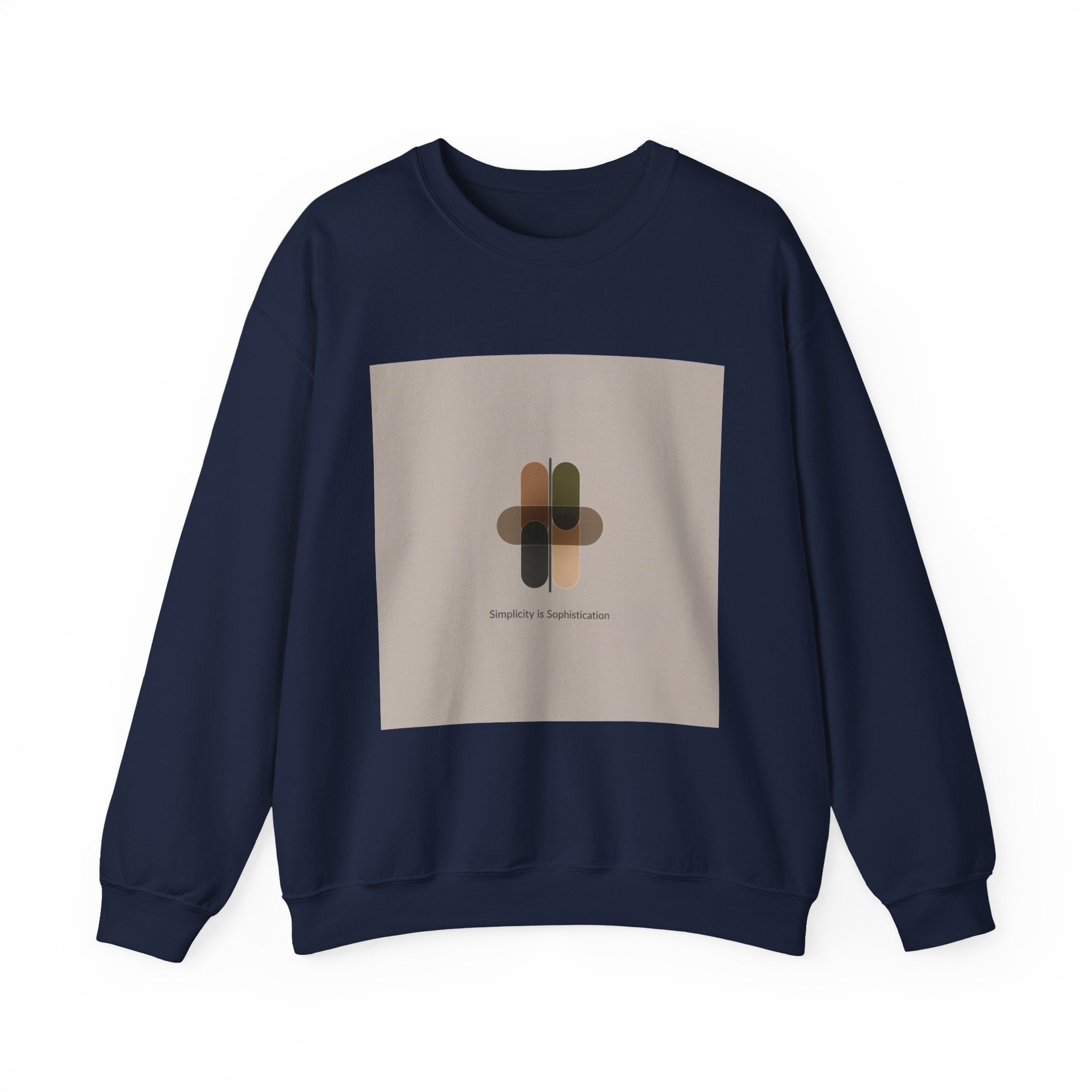 Minimal Geometric Motif Sweatshirt | Quiet Luxury, Neutral Minimalist