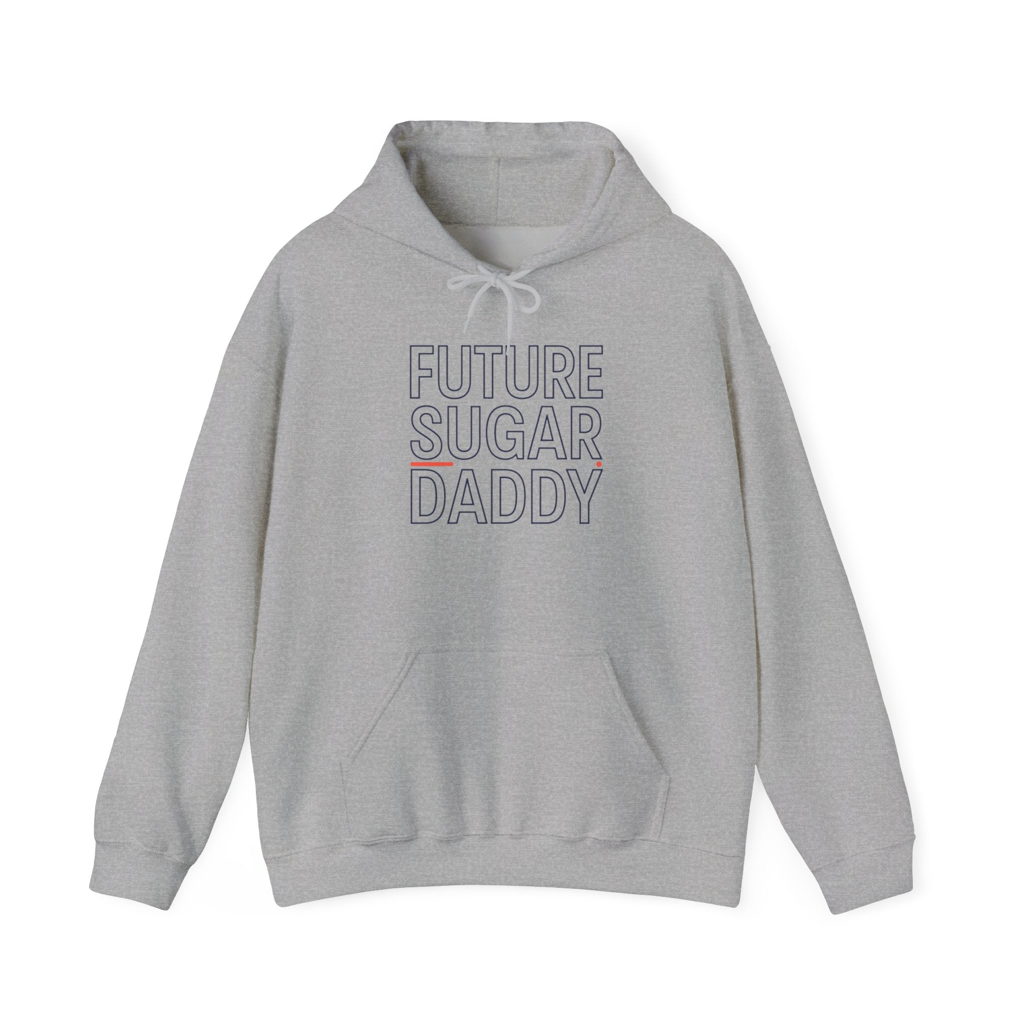 Outline Text "Hollow" Typography Hoodie | minimalist outline font, stencil-effect
