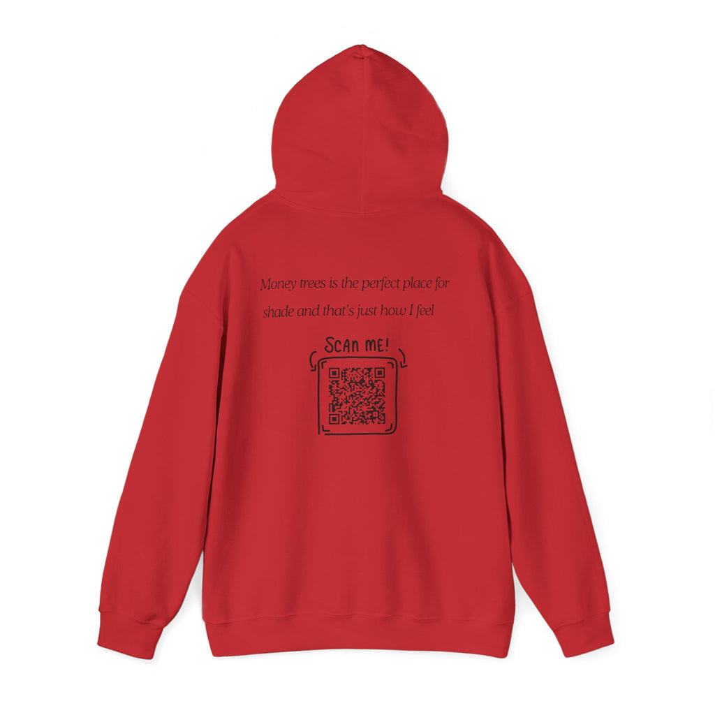 Hoodie — "Shade & Rest" QR Tree Sketch Hoodie
