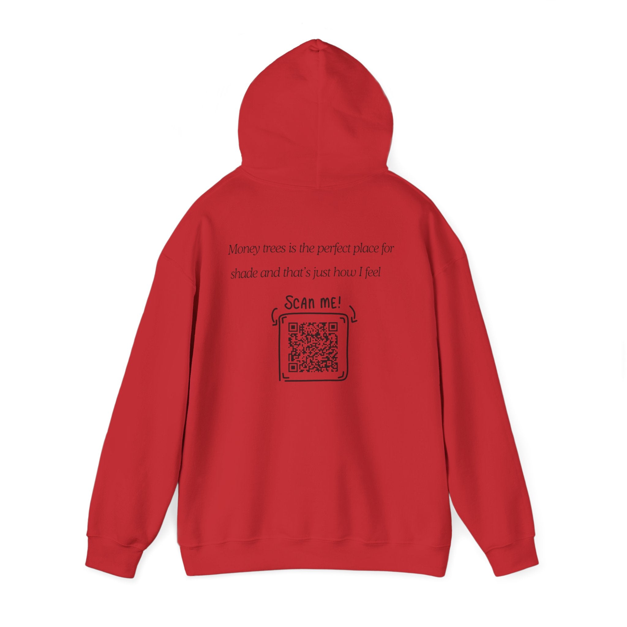 Hoodie — "Shade & Rest" QR Tree Sketch Hoodie