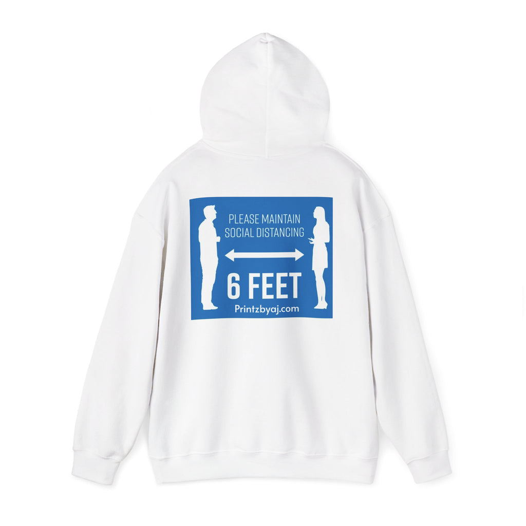 Anti Social Social Club Hoodie — "Please Maintain Social Distancing 6 Feet" Graphic Hooded Sweatshirt