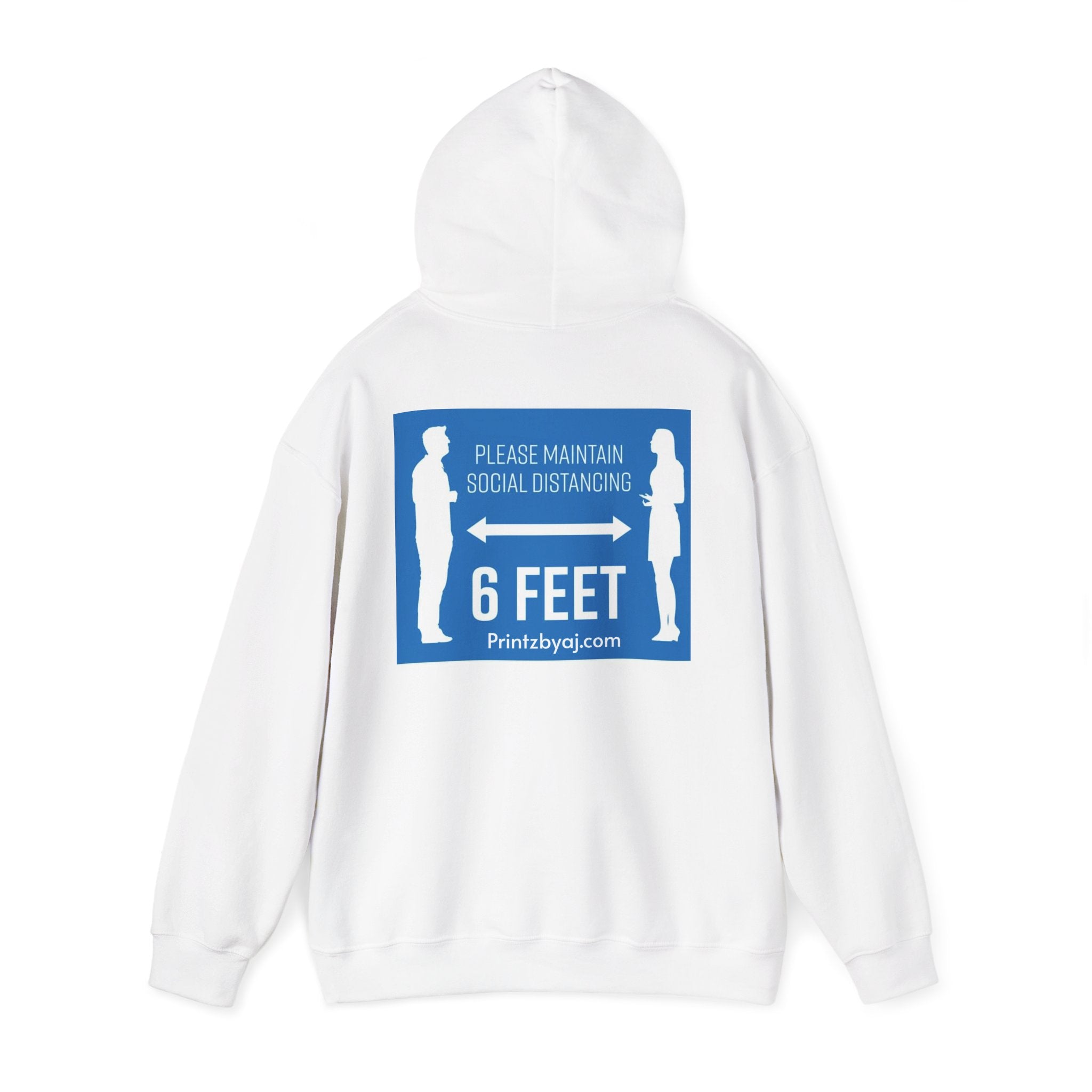 Anti Social Social Club Hoodie — "Please Maintain Social Distancing 6 Feet" Graphic Hooded Sweatshirt