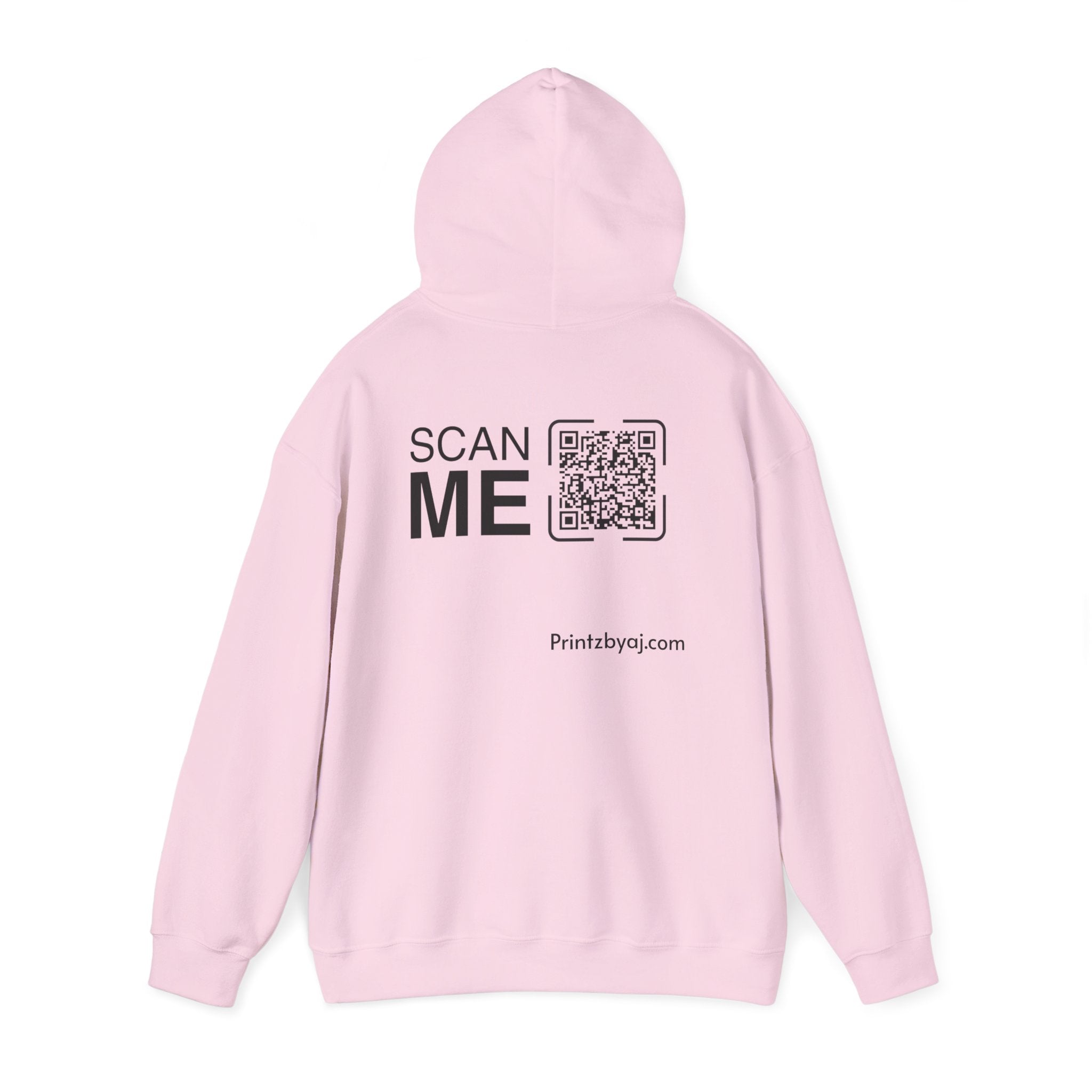 Bad "Bunny" Mode Hoodie — Cute Bunny 'Bad Mode!' Front + 'Scan Me' QR Back