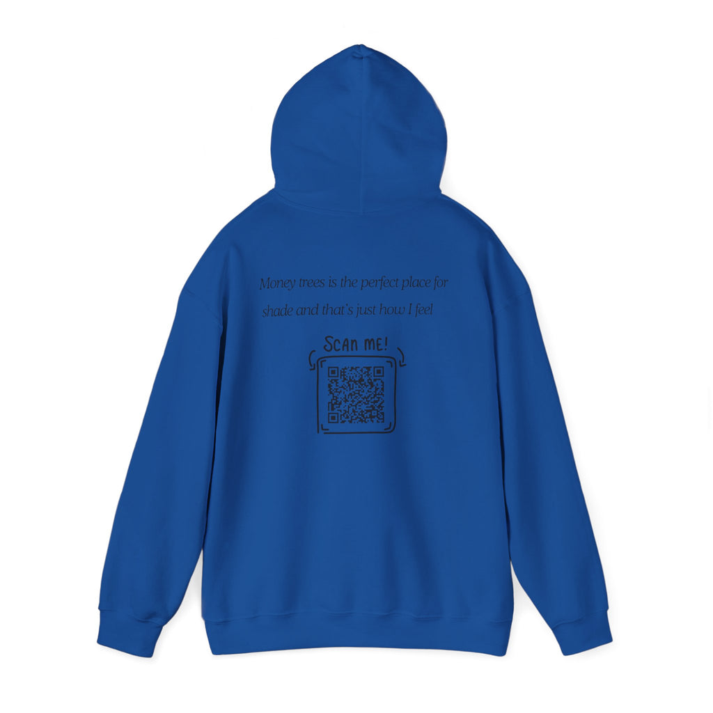 Hoodie — "Shade & Rest" QR Tree Sketch Hoodie
