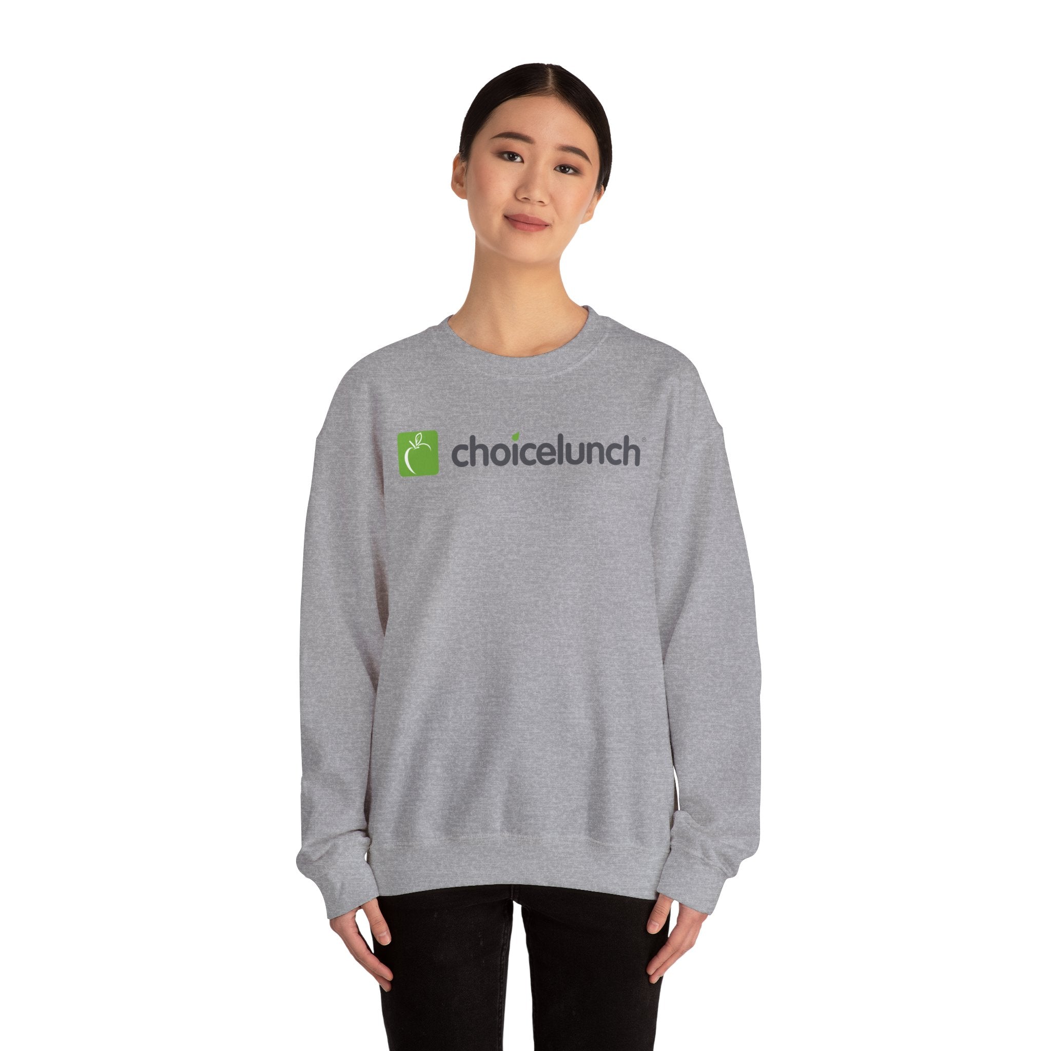 ChoiceLunch Logo Crewneck Sweatshirt | Mascot Character Back Print