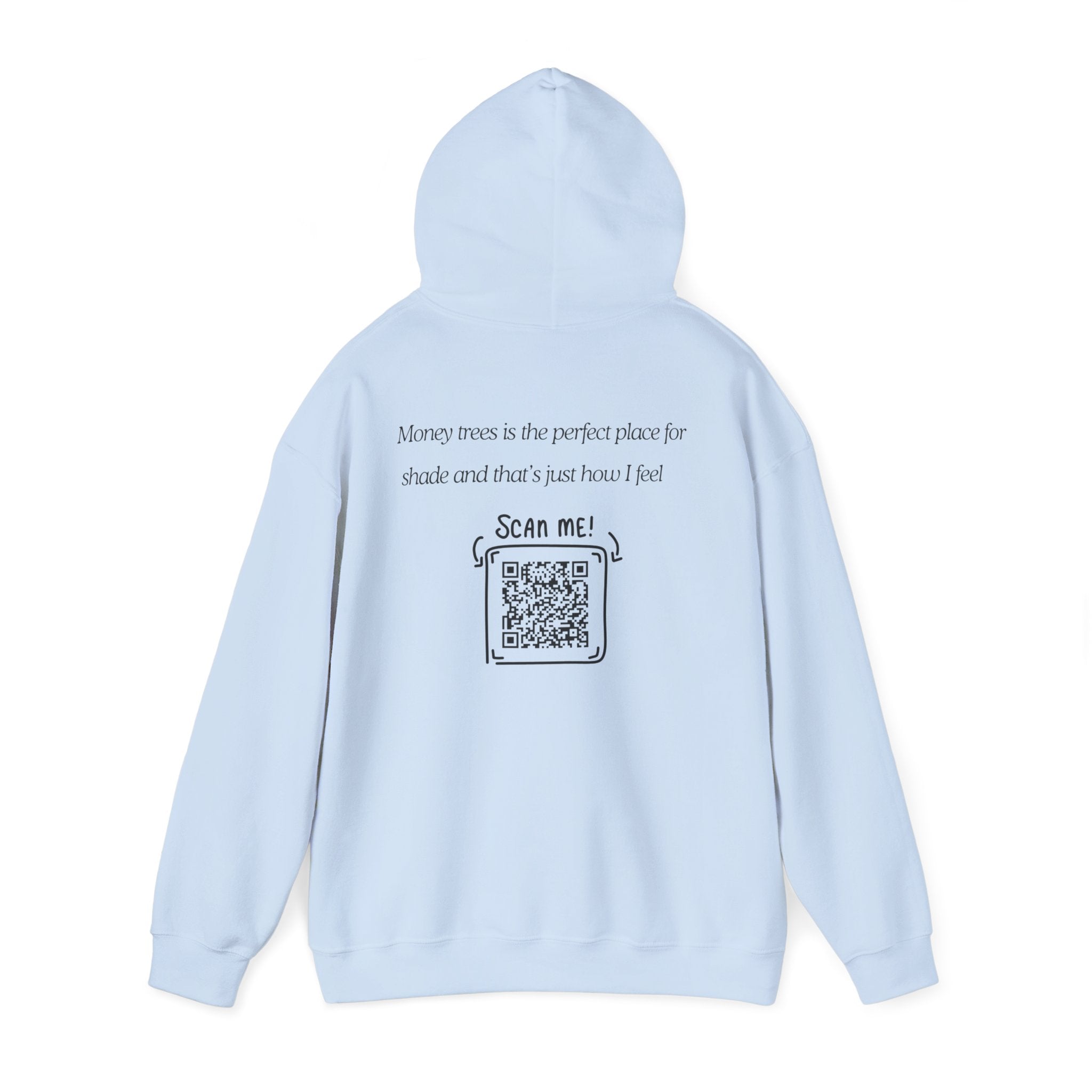 Hoodie — "Shade & Rest" QR Tree Sketch Hoodie