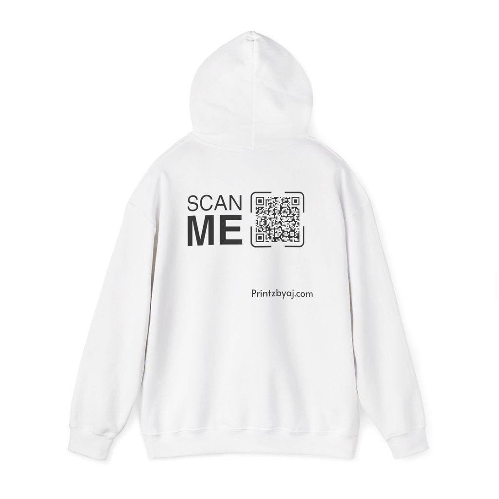 Bad "Bunny" Mode Hoodie — Cute Bunny 'Bad Mode!' Front + 'Scan Me' QR Back