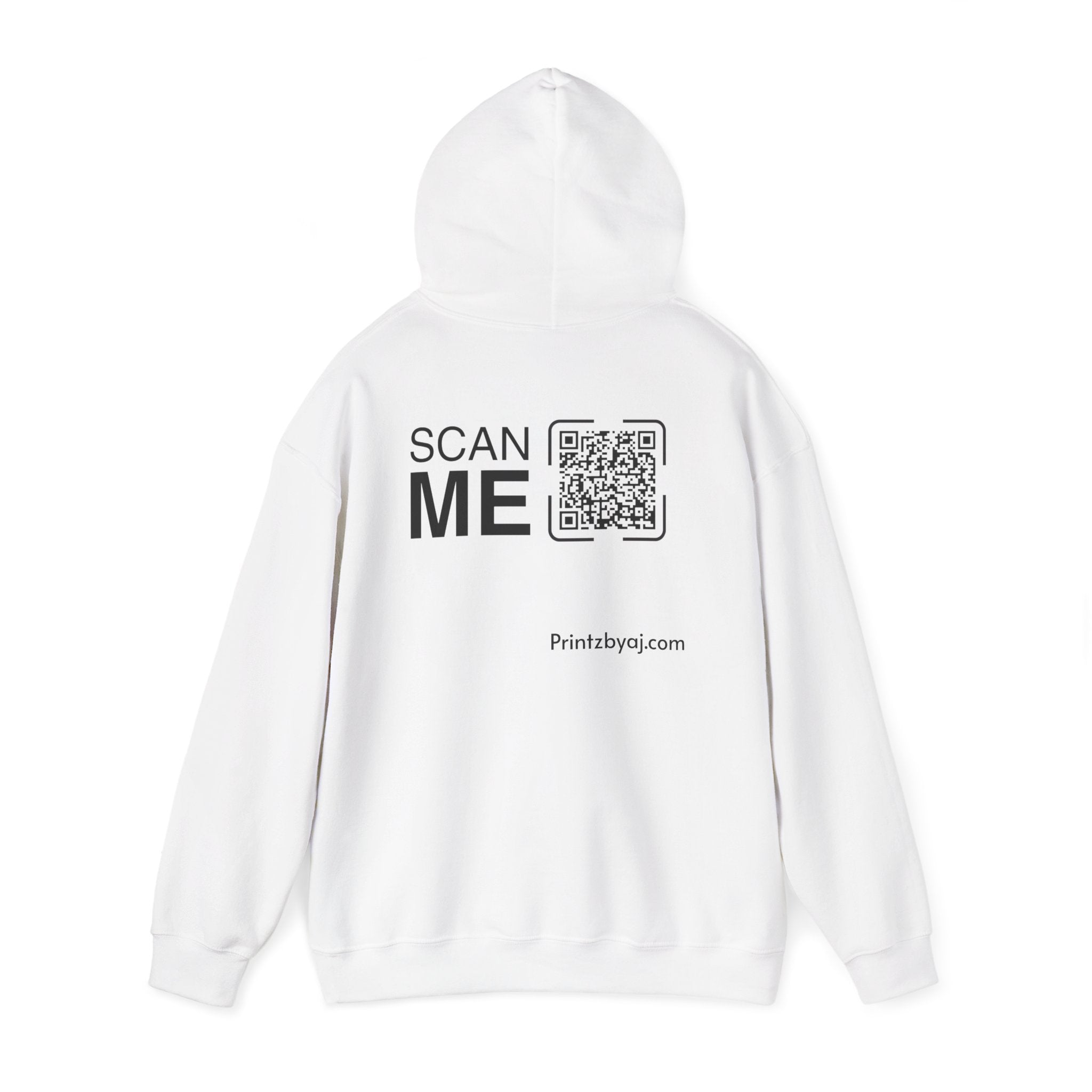 Bad "Bunny" Mode Hoodie — Cute Bunny 'Bad Mode!' Front + 'Scan Me' QR Back