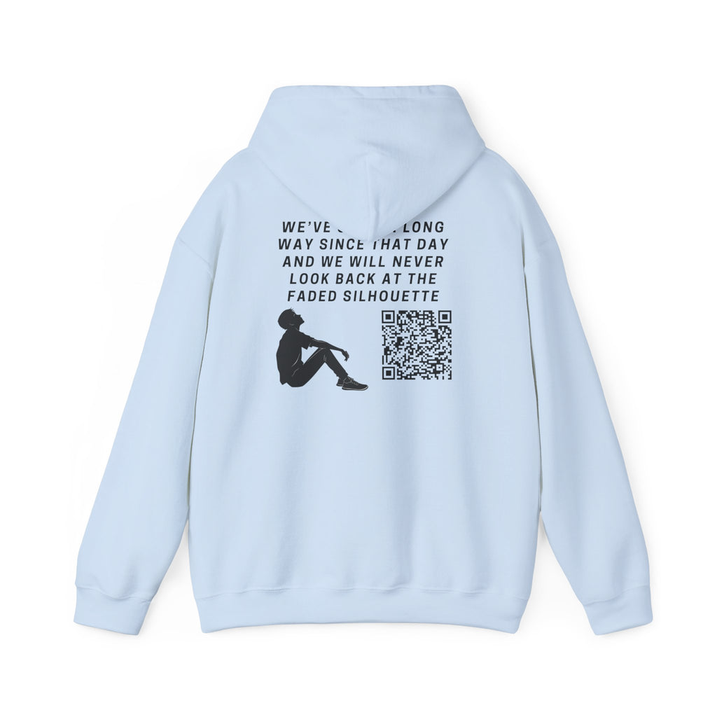 Hoodie — "Press Play fast forward "Emoji Pullover with QR Code Back