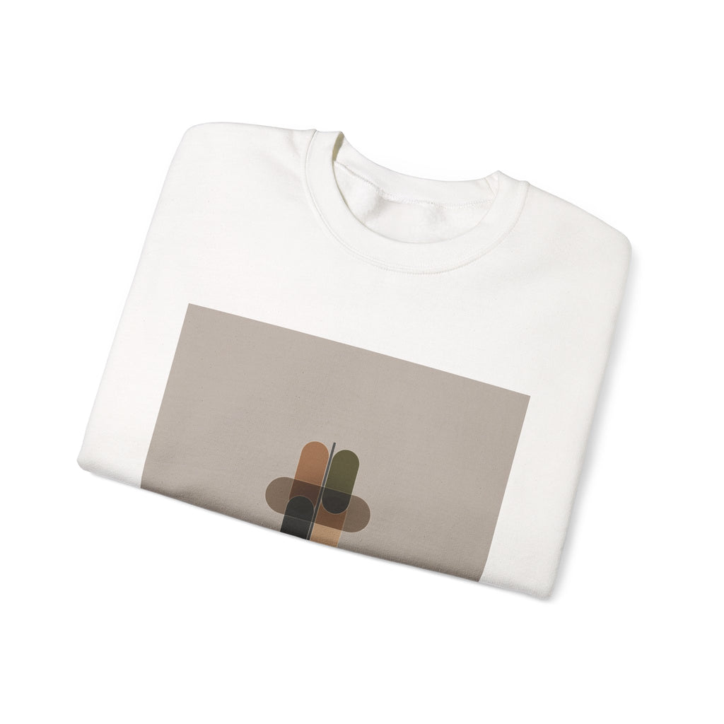 Minimal Geometric Motif Sweatshirt | Quiet Luxury, Neutral Minimalist