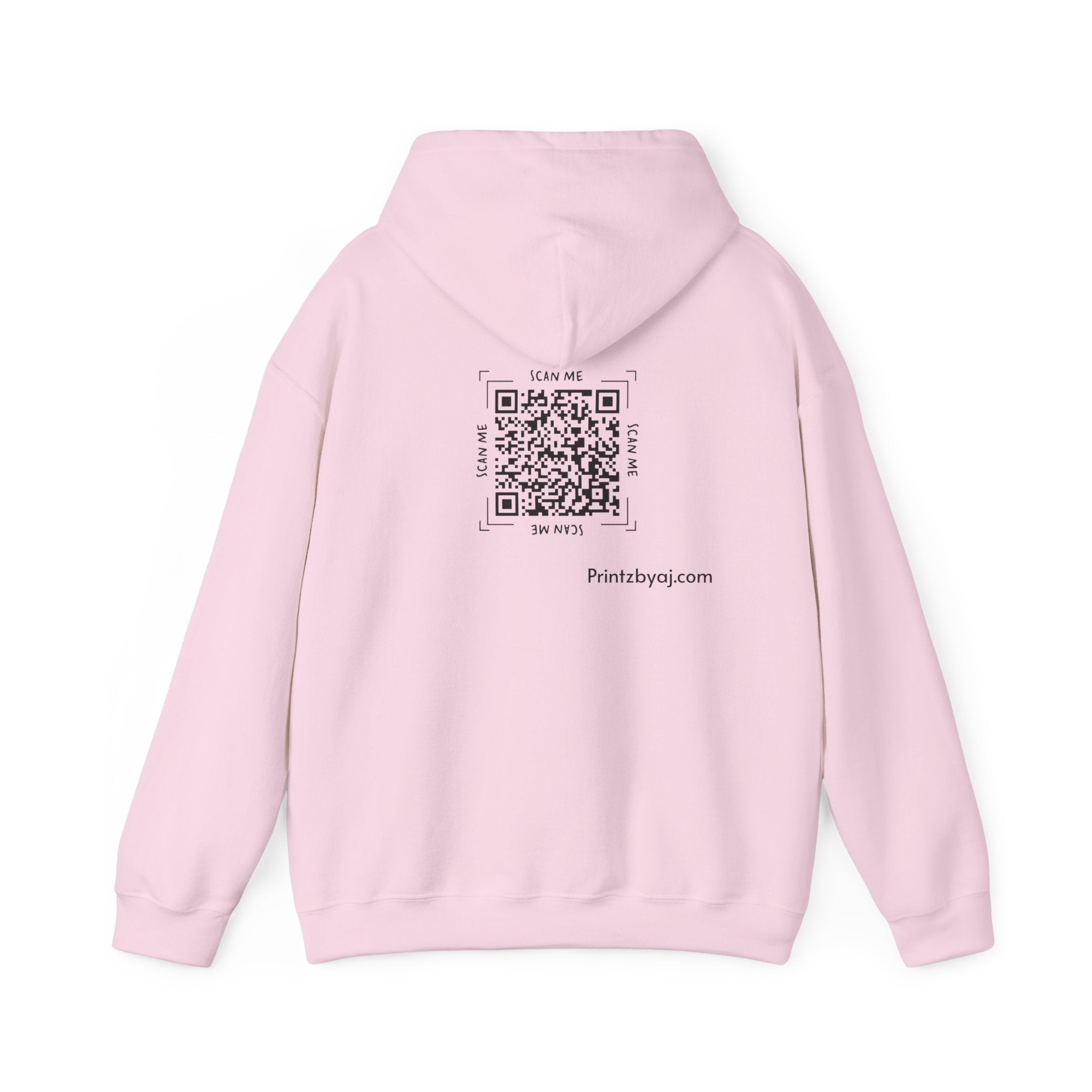 Beast Mode Emoji Hoodie with QR Code Back — Funny Gym Motivation Sweatshirt