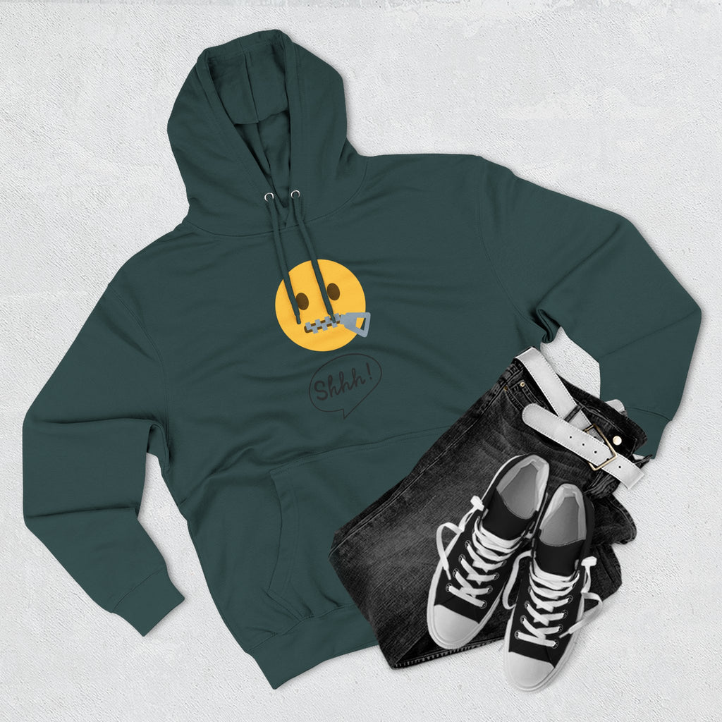 Hoodie — "Excuse Me?" QR Code Graphic Fleece Hoodie