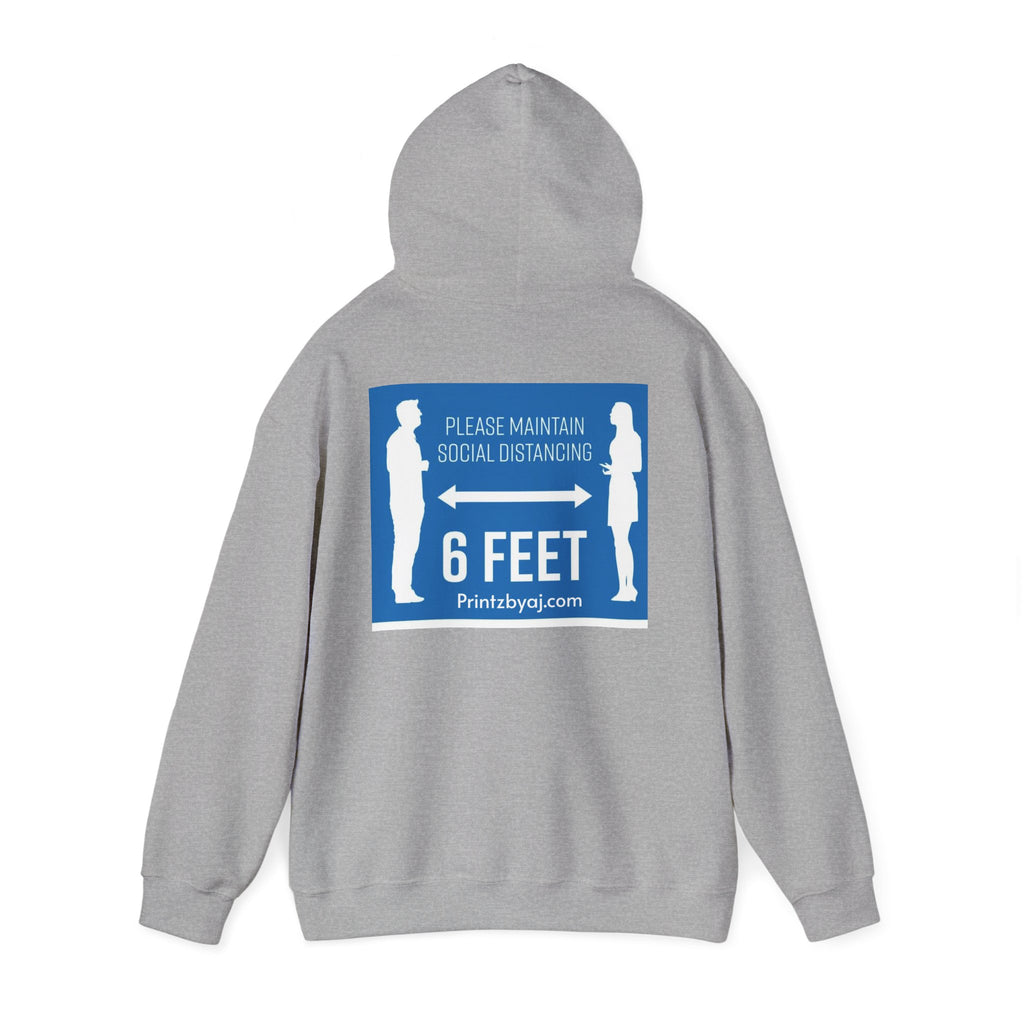Anti Social Social Club Hoodie — "Please Maintain Social Distancing 6 Feet" Graphic Hooded Sweatshirt