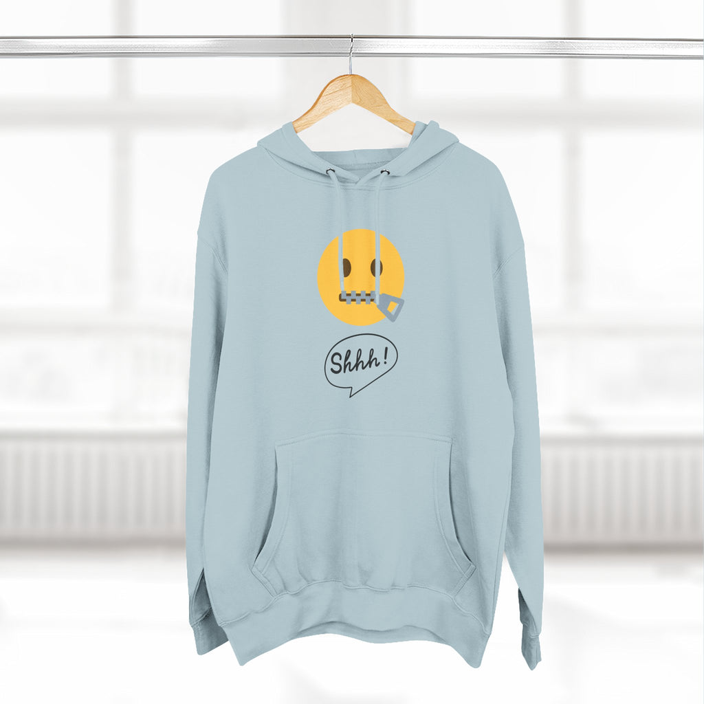 Hoodie — "Excuse Me?" QR Code Graphic Fleece Hoodie