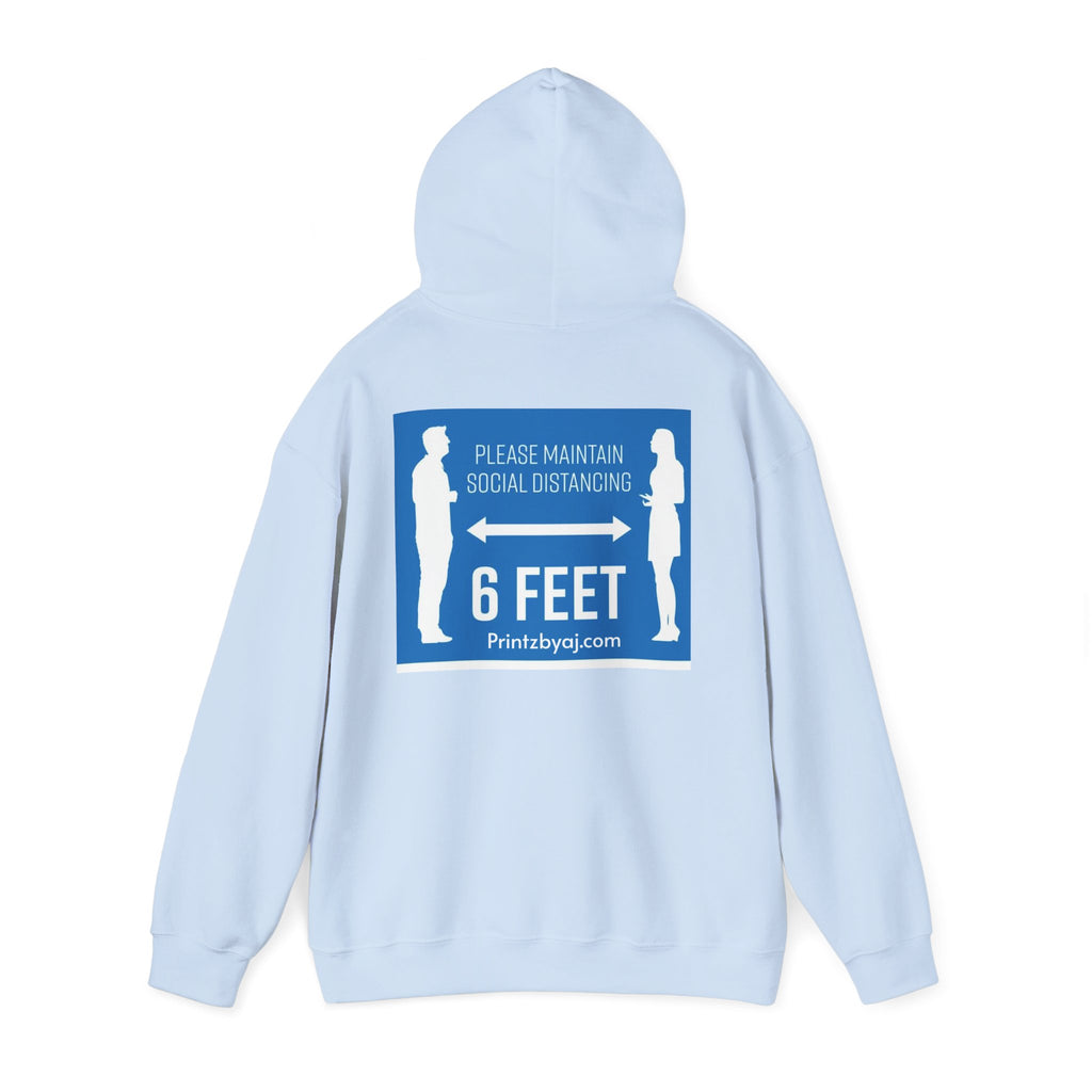 Anti Social Social Club Hoodie — "Please Maintain Social Distancing 6 Feet" Graphic Hooded Sweatshirt