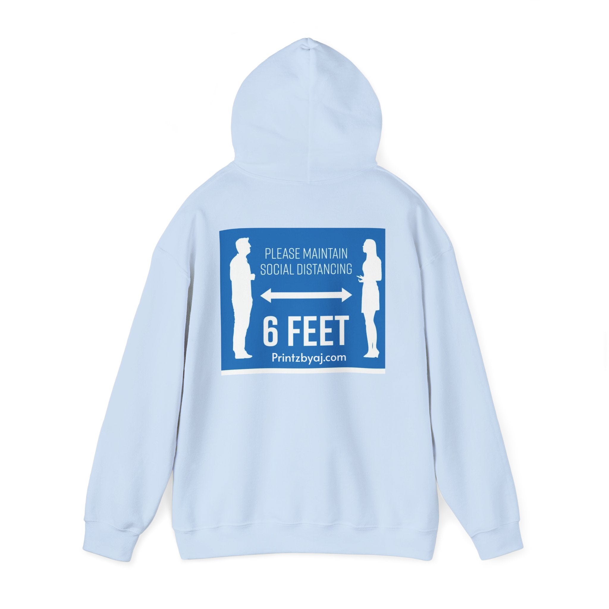 Anti Social Social Club Hoodie — "Please Maintain Social Distancing 6 Feet" Graphic Hooded Sweatshirt