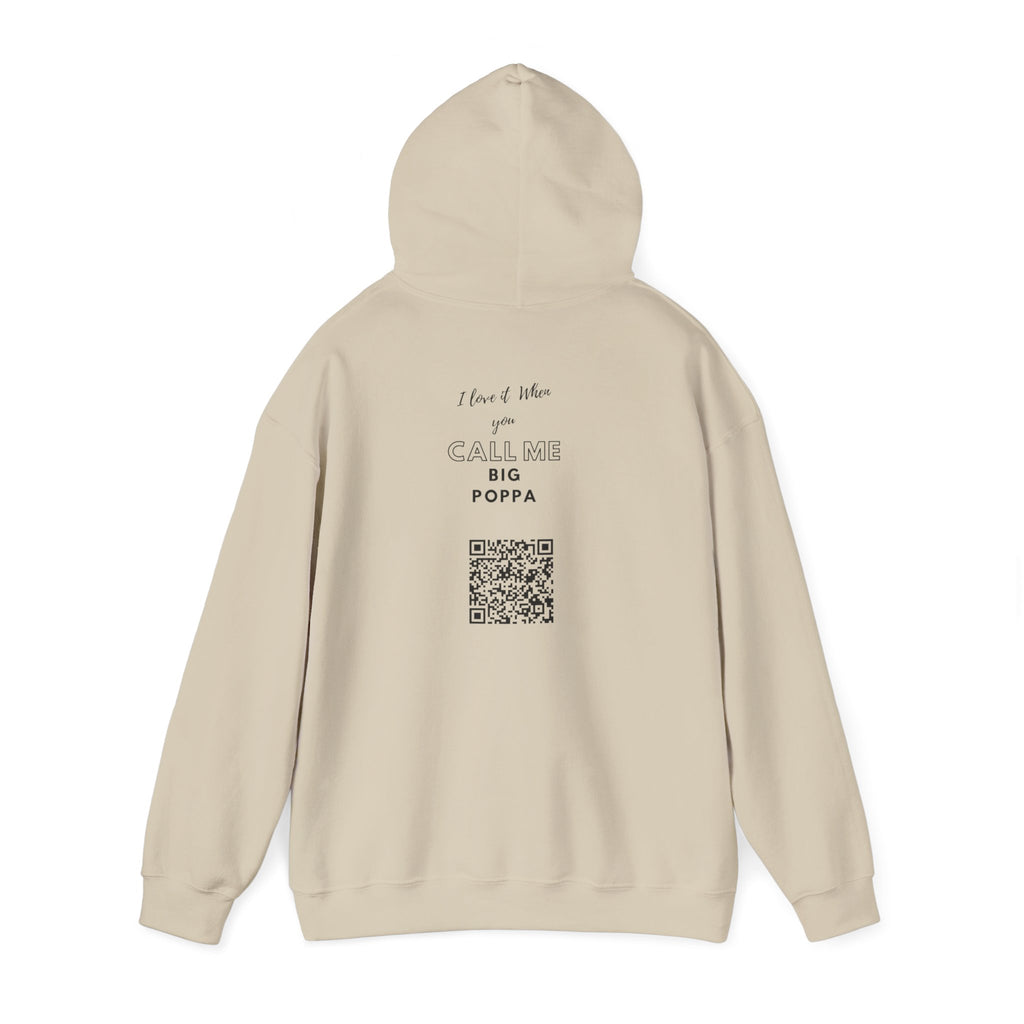 Hoodie — "Big Poppa" Pullover with QR Code Back