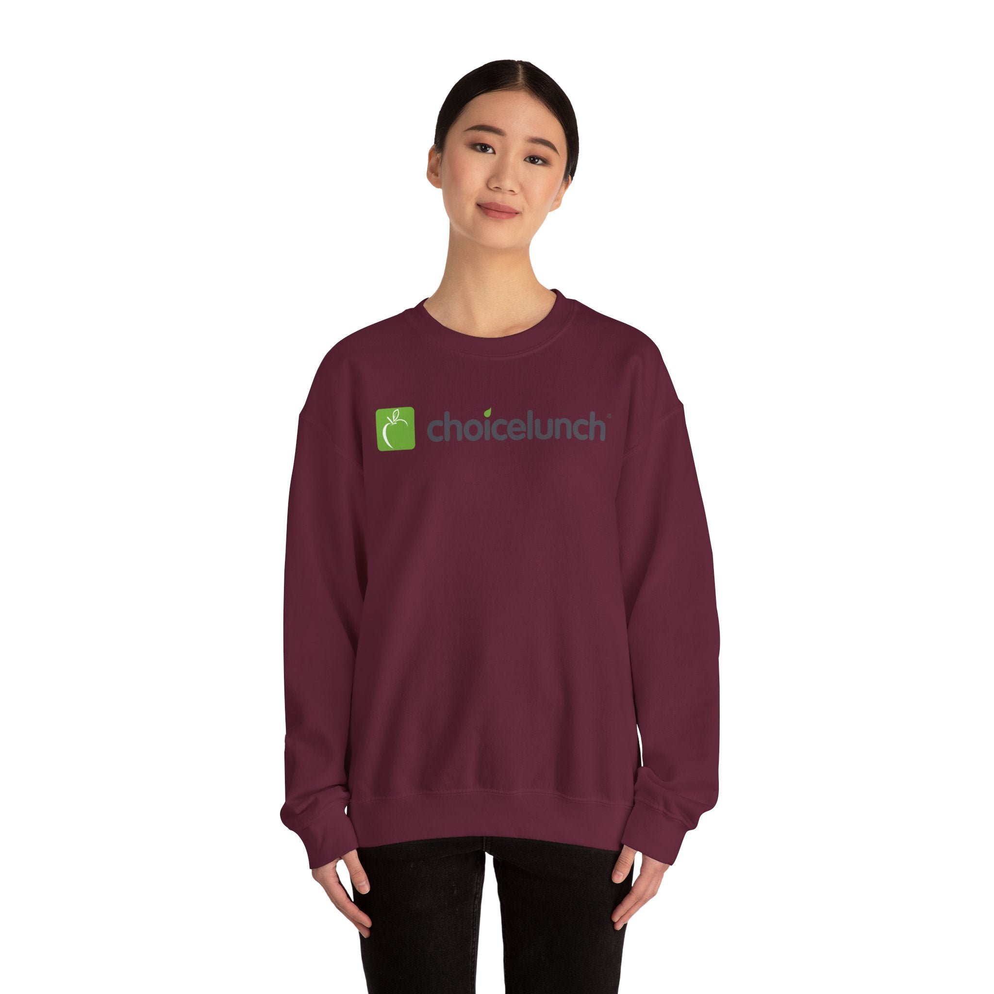 ChoiceLunch Logo Crewneck Sweatshirt | Mascot Character Back Print