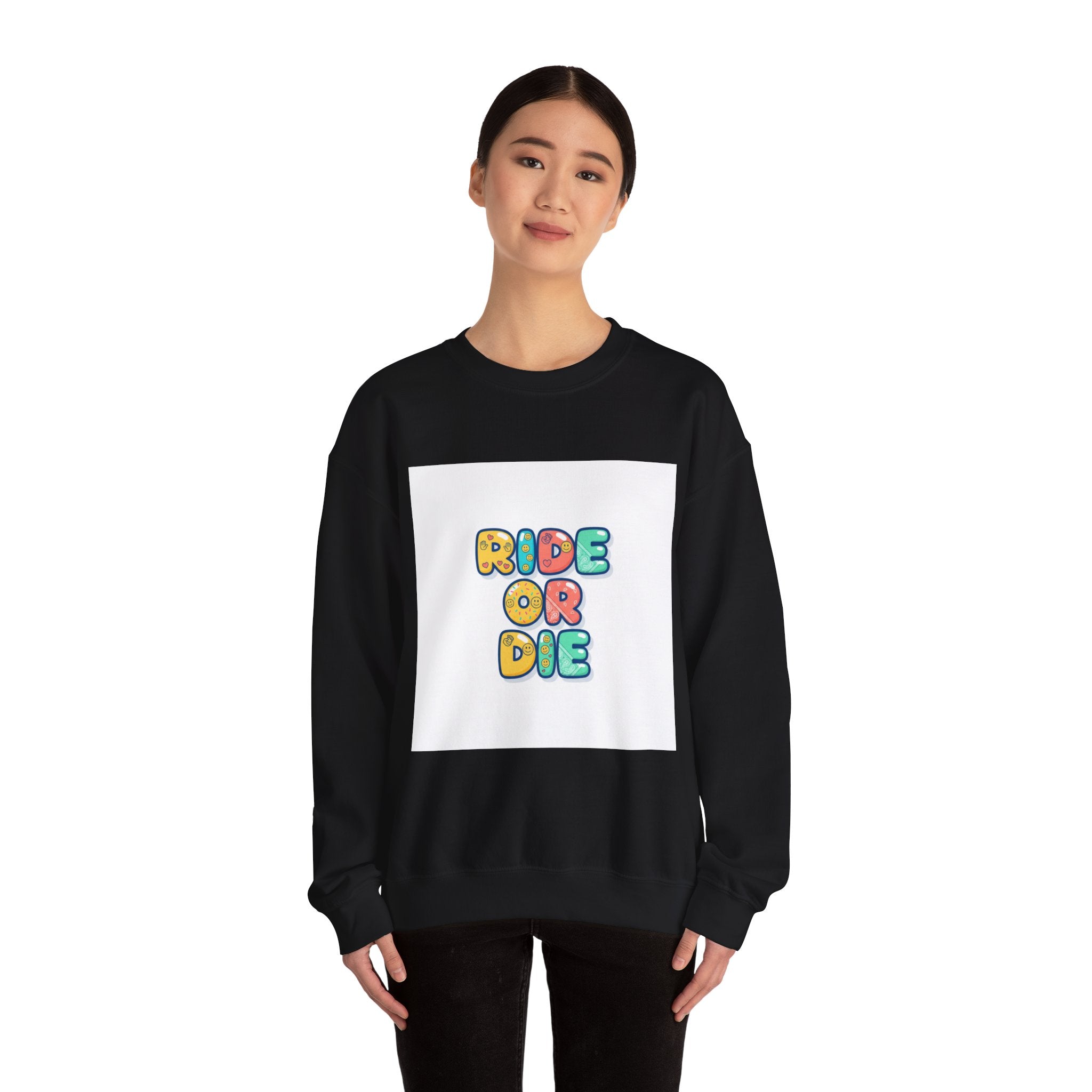 Ride or Die Sweatshirt | Galentine's Friendship Crewneck, Bestie Matching Pullover