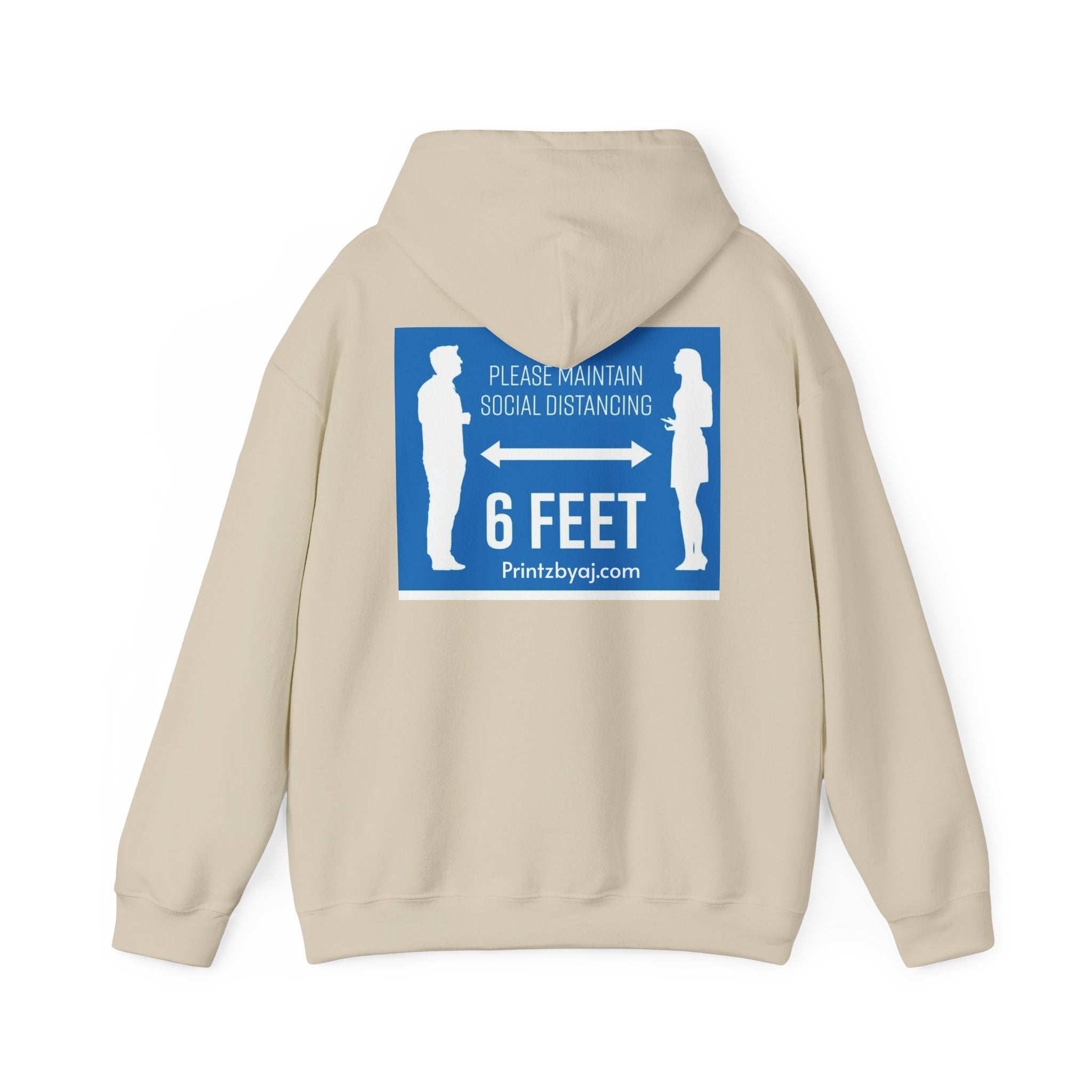 Anti Social Social Club Hoodie — "Please Maintain Social Distancing 6 Feet" Graphic Hooded Sweatshirt