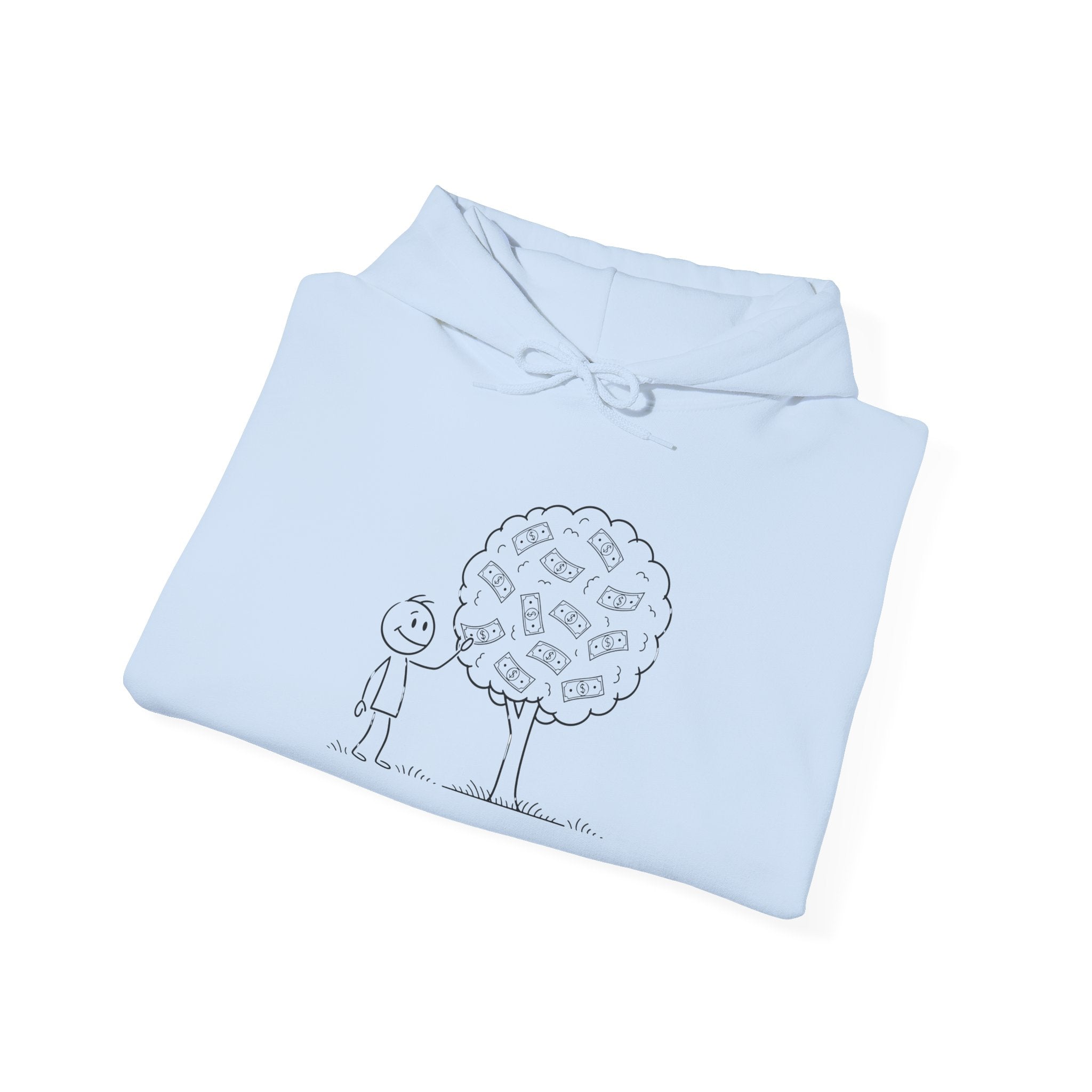 Hoodie — "Shade & Rest" QR Tree Sketch Hoodie