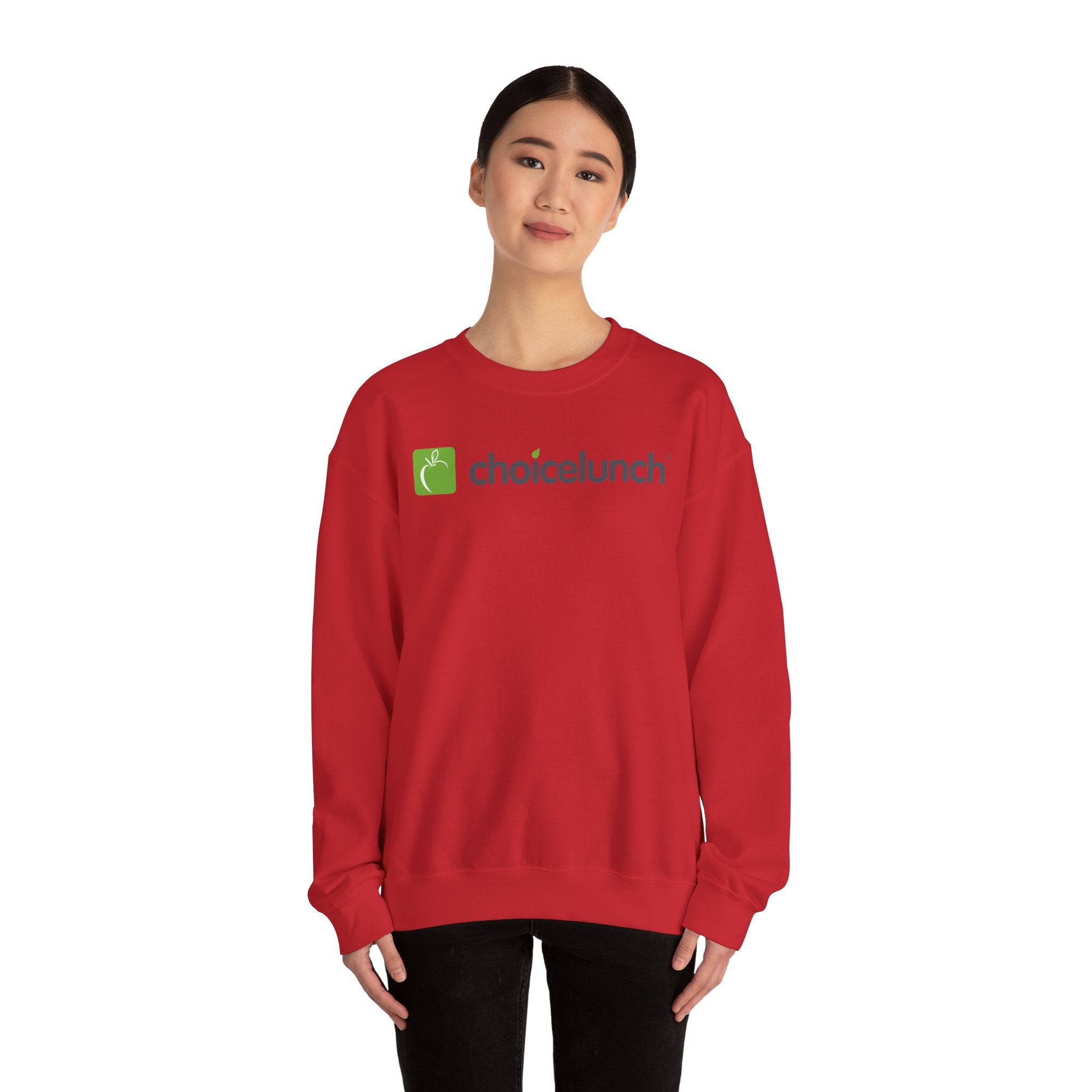 ChoiceLunch Logo Crewneck Sweatshirt | Mascot Character Back Print