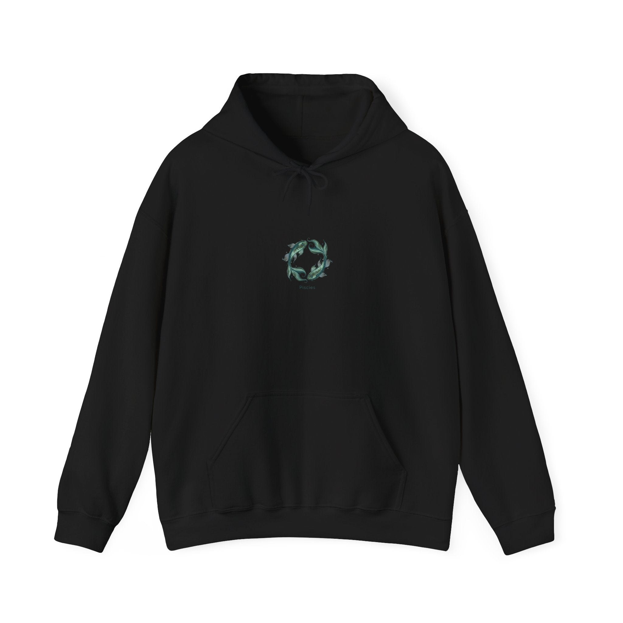 Pisces Two Fish Circle Hoodie | astrology Pisces symbol, duality art