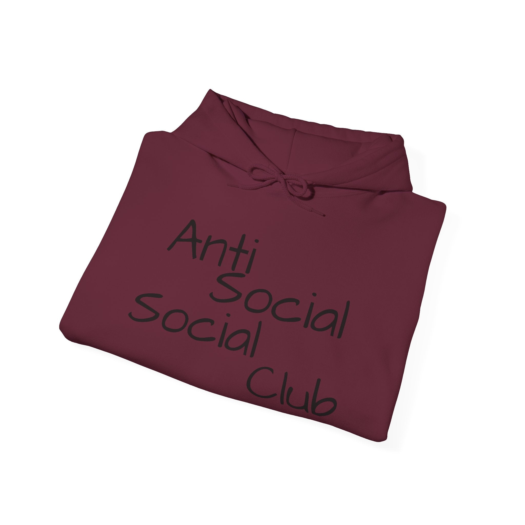 Anti Social Social Club Hoodie — "Please Maintain Social Distancing 6 Feet" Graphic Hooded Sweatshirt