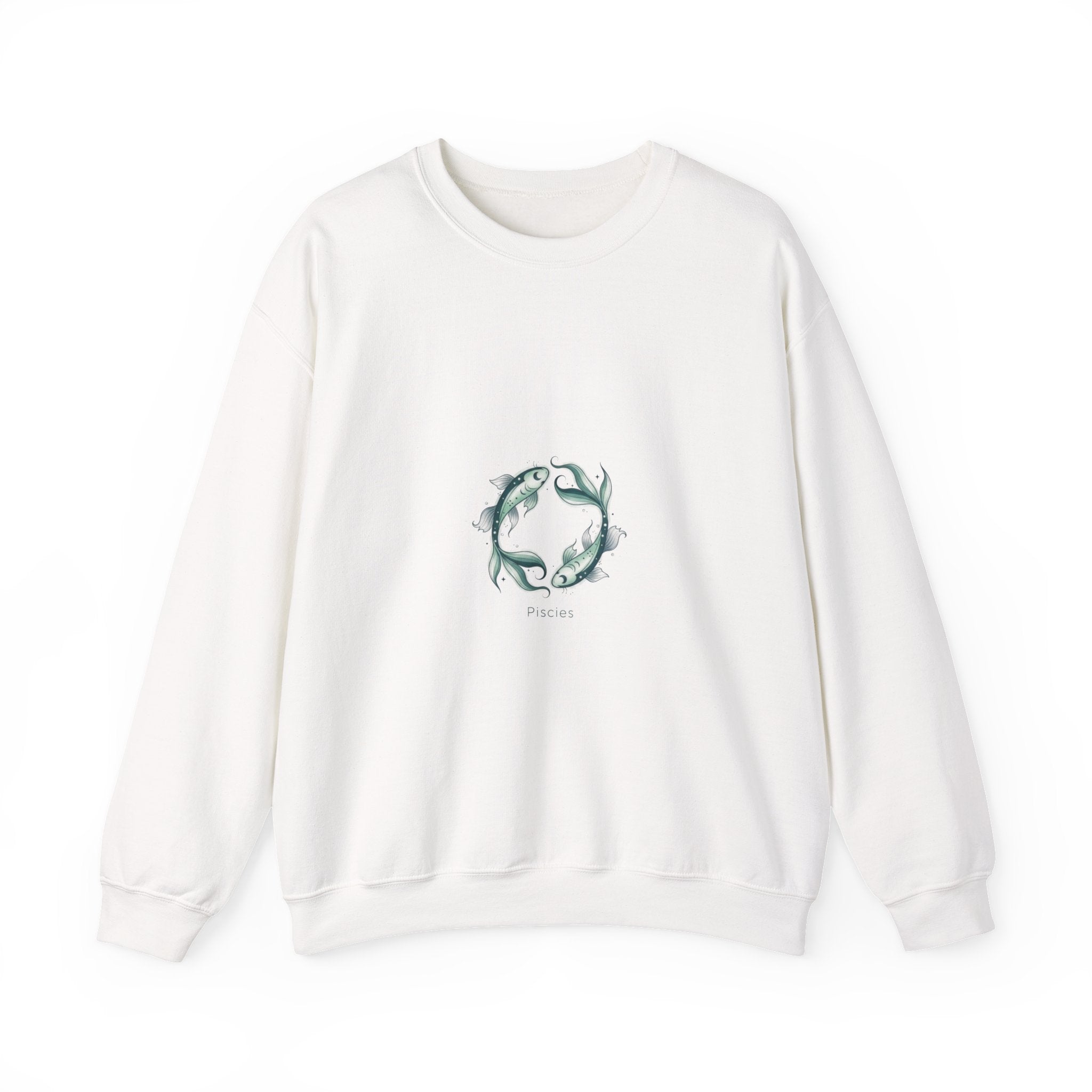 Pisces ribbon fish illustration Sweatshirt | zodiac Pisces symbol, duality art