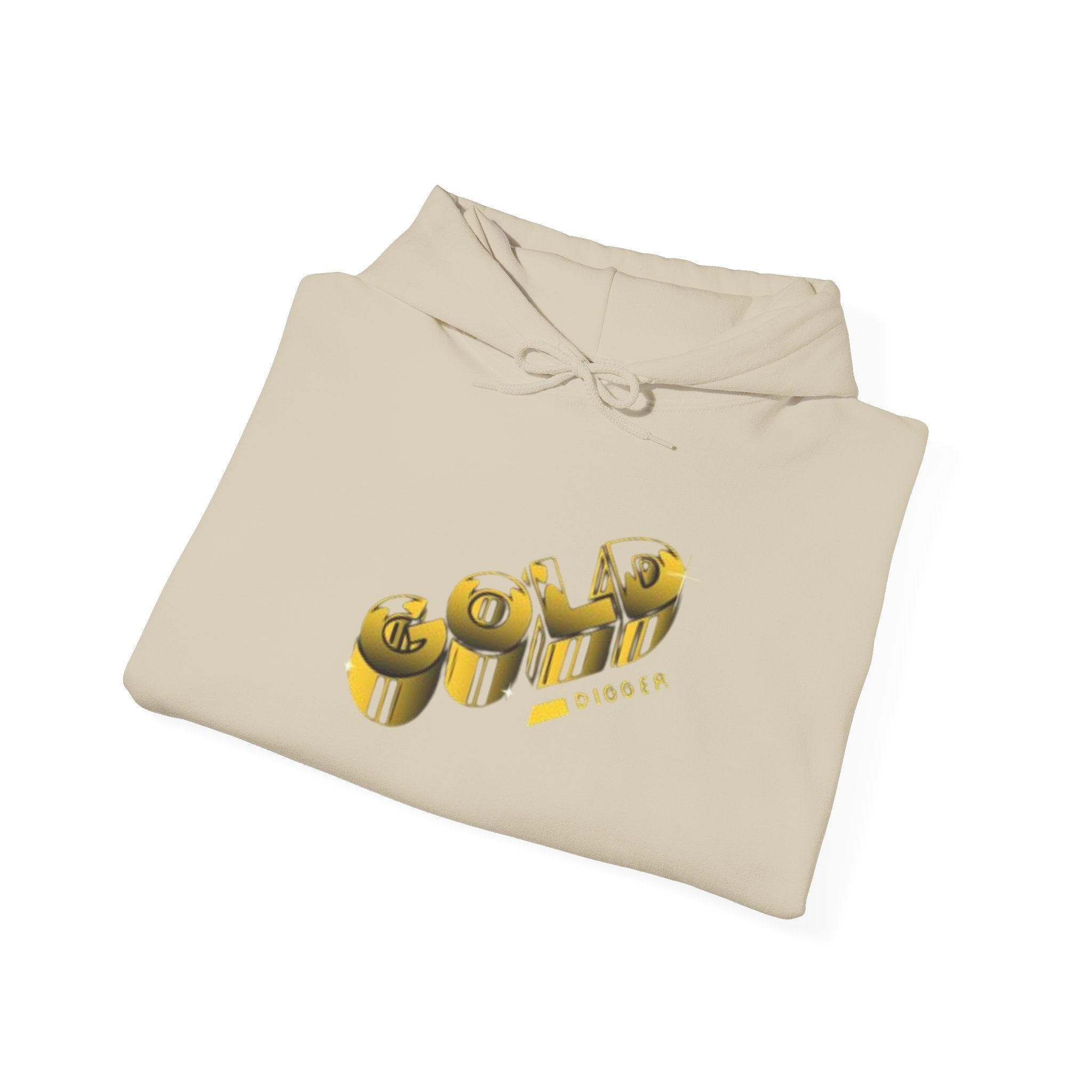 Graphic Hoodie — 3D Gold 'OWO' Design with QR Back Print
