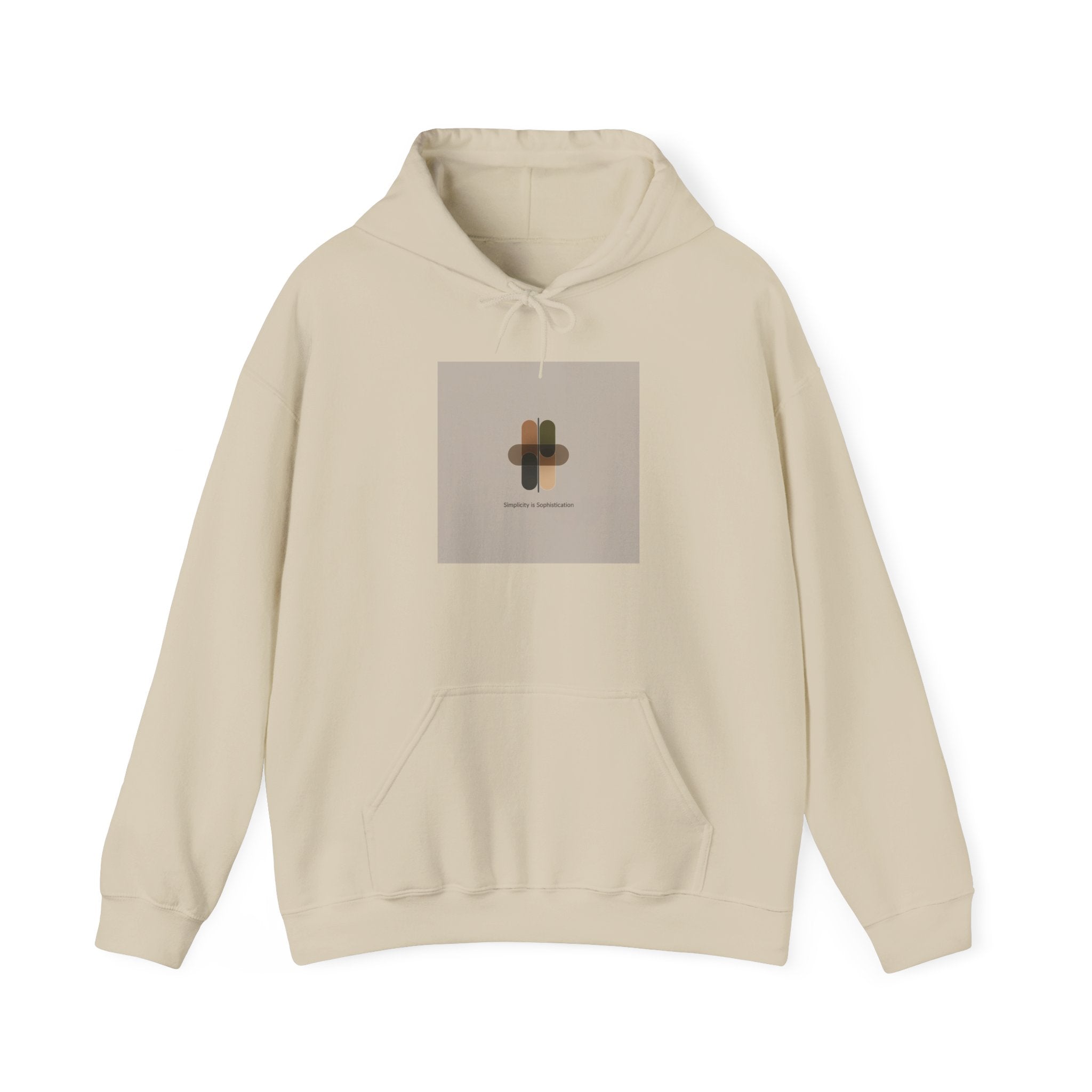 Minimal Abstract Collage Hoodie | Quiet Luxury, Neutral Minimalist