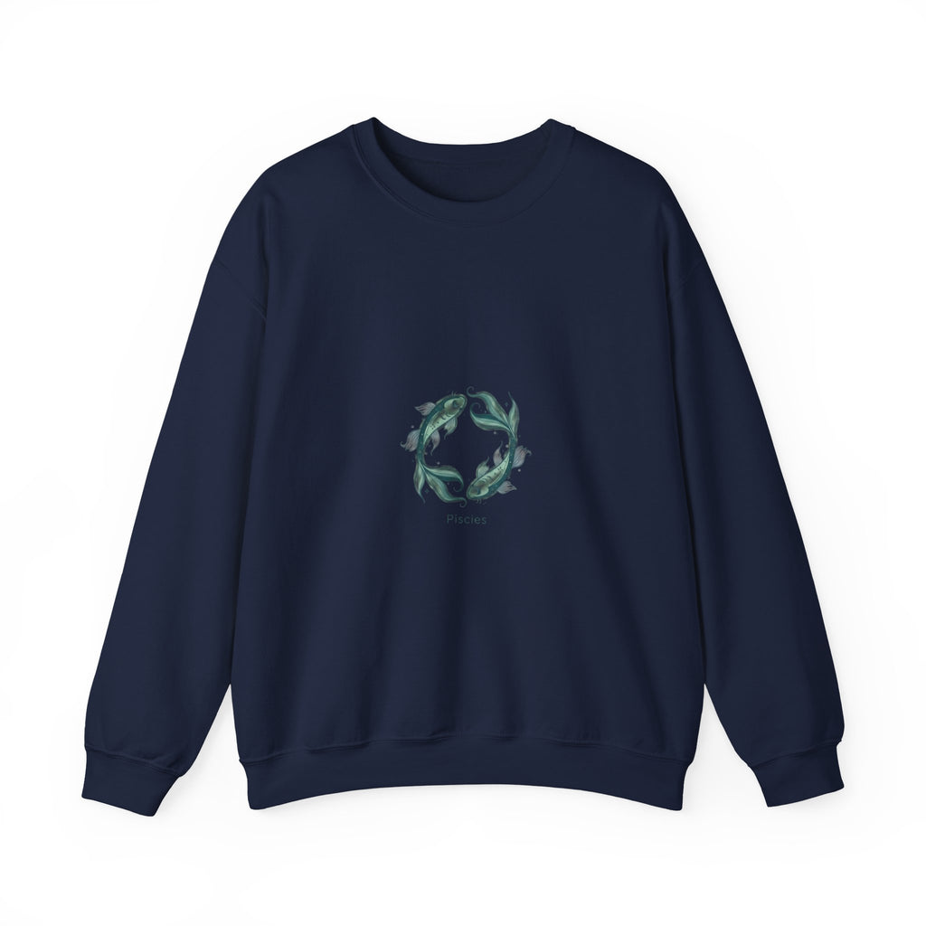 Pisces ribbon fish illustration Sweatshirt | zodiac Pisces symbol, duality art