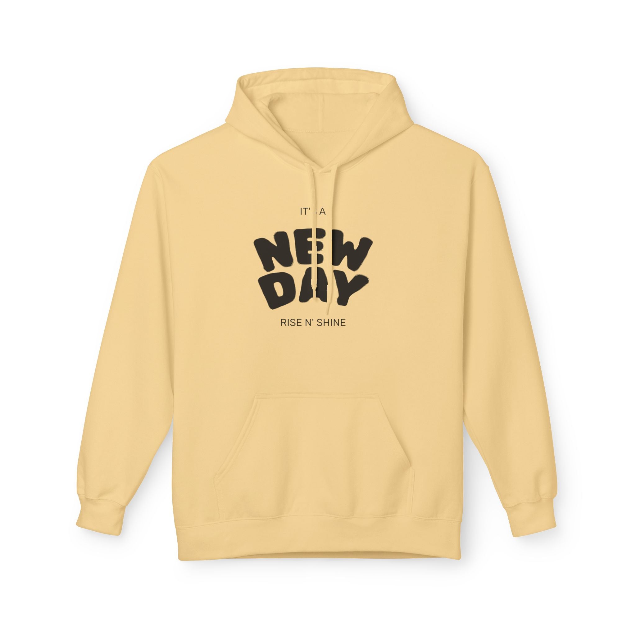 New Day Graphic Hoodie — "It's a New Day" Motivational Pullover