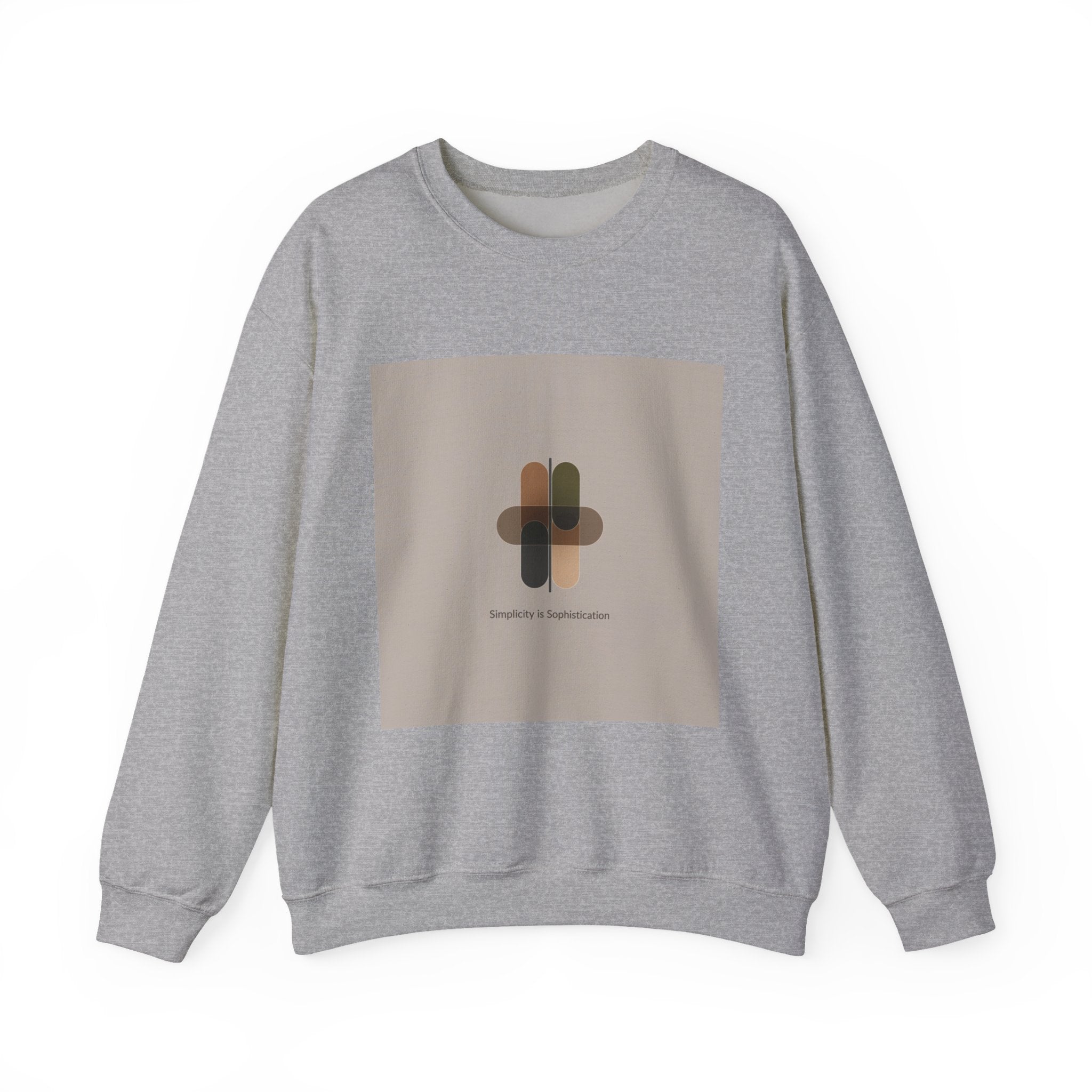 Minimal Geometric Motif Sweatshirt | Quiet Luxury, Neutral Minimalist