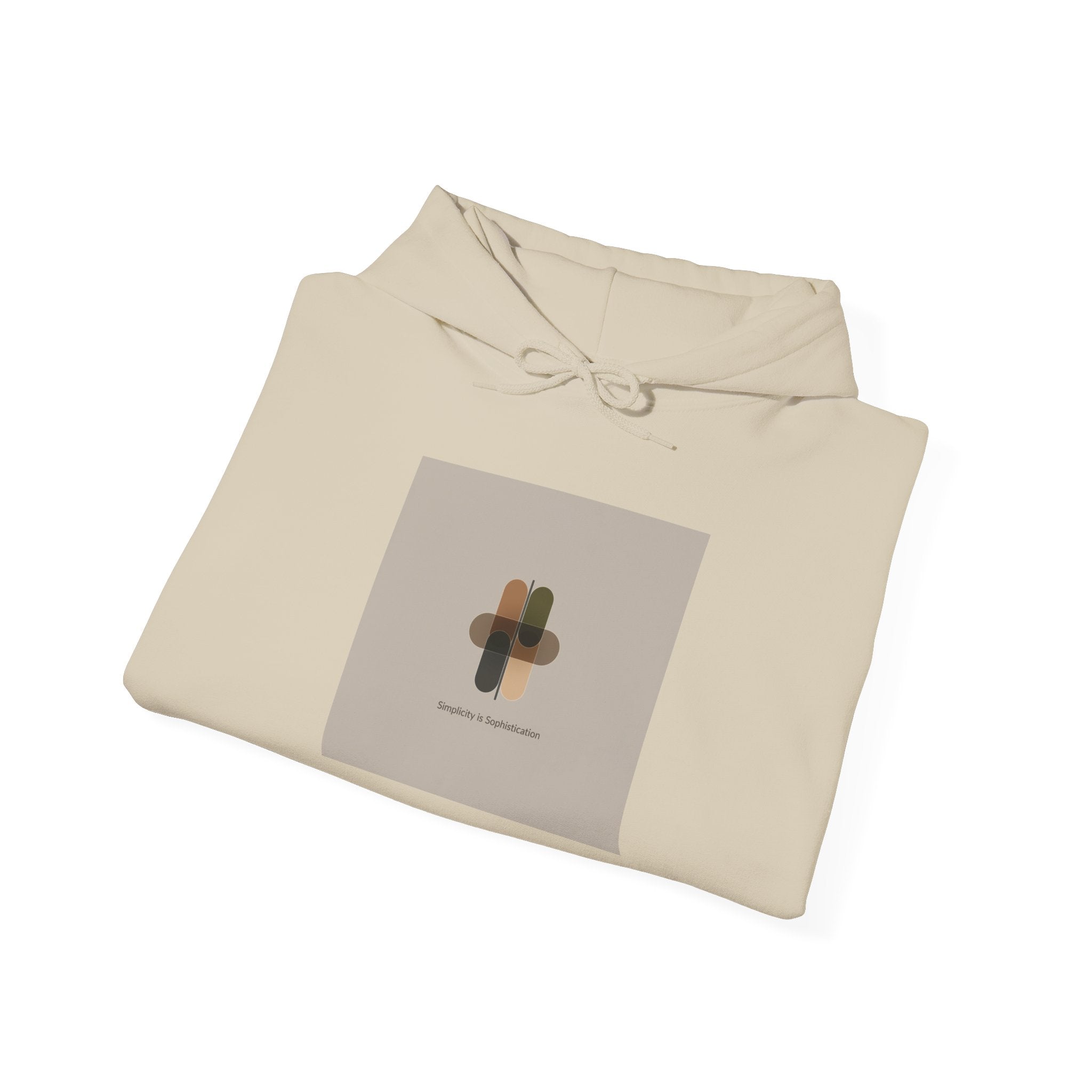 Minimal Abstract Collage Hoodie | Quiet Luxury, Neutral Minimalist