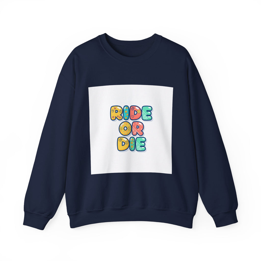 Ride or Die Sweatshirt | Galentine's Friendship Crewneck, Bestie Matching Pullover