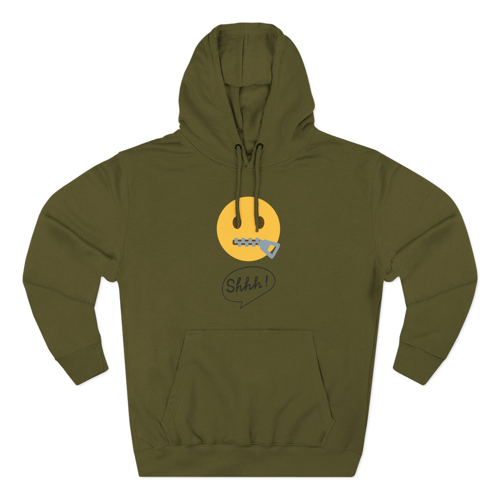 Hoodie — "Excuse Me?" QR Code Graphic Fleece Hoodie
