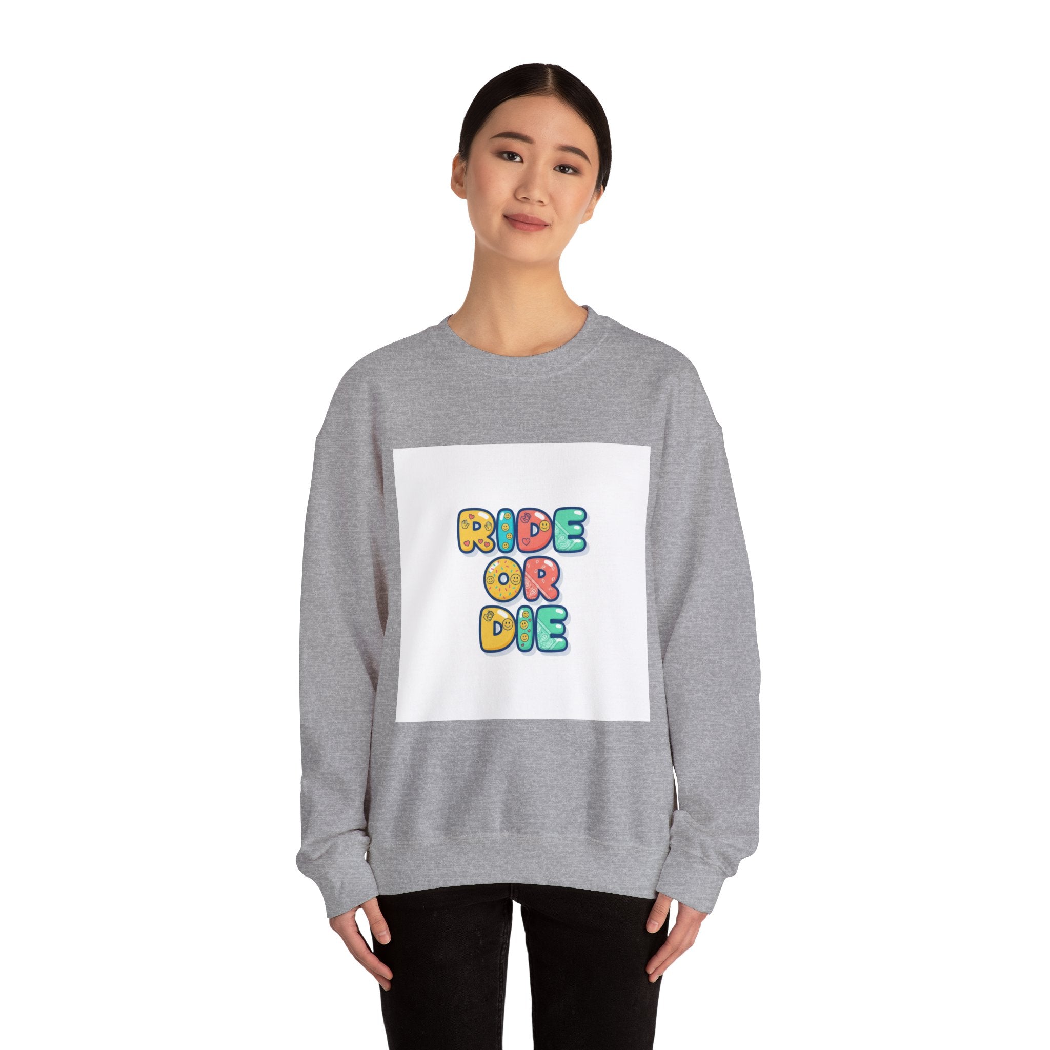 Ride or Die Sweatshirt | Galentine's Friendship Crewneck, Bestie Matching Pullover